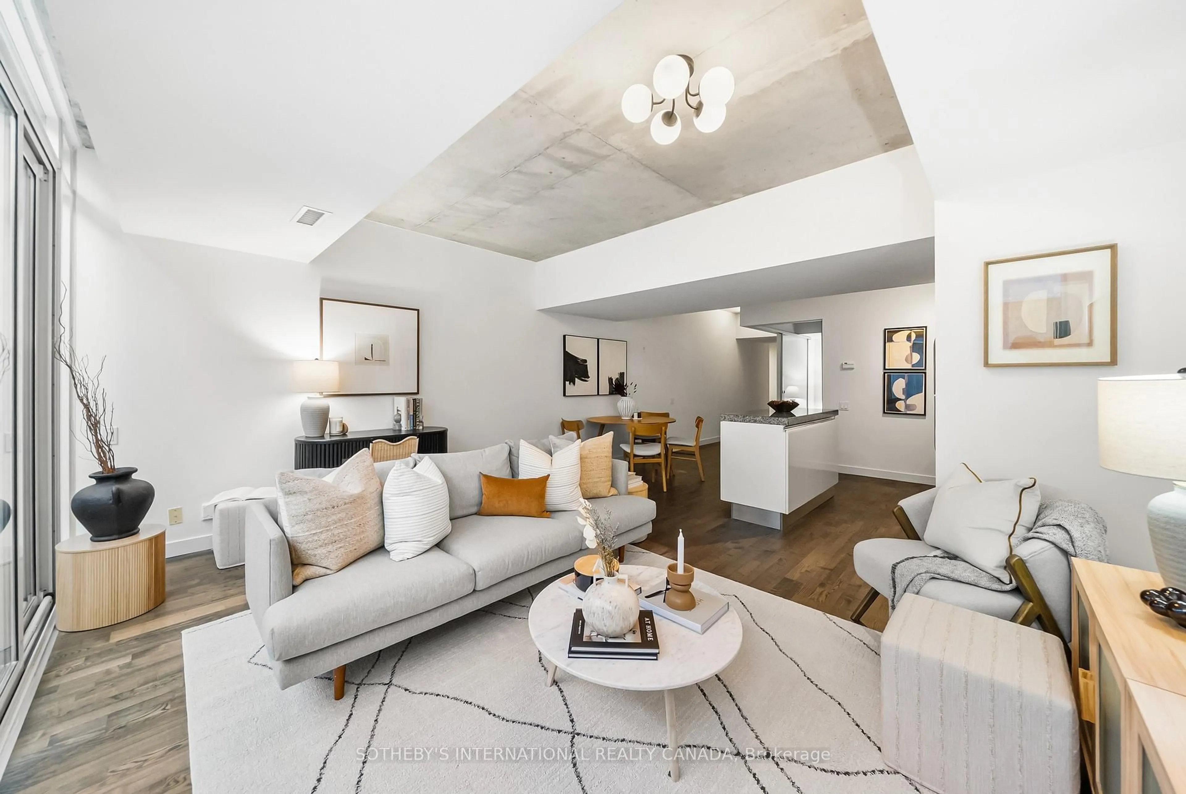 Living room with furniture, unknown for 75 Portland St #104, Toronto Ontario M5V 2M9