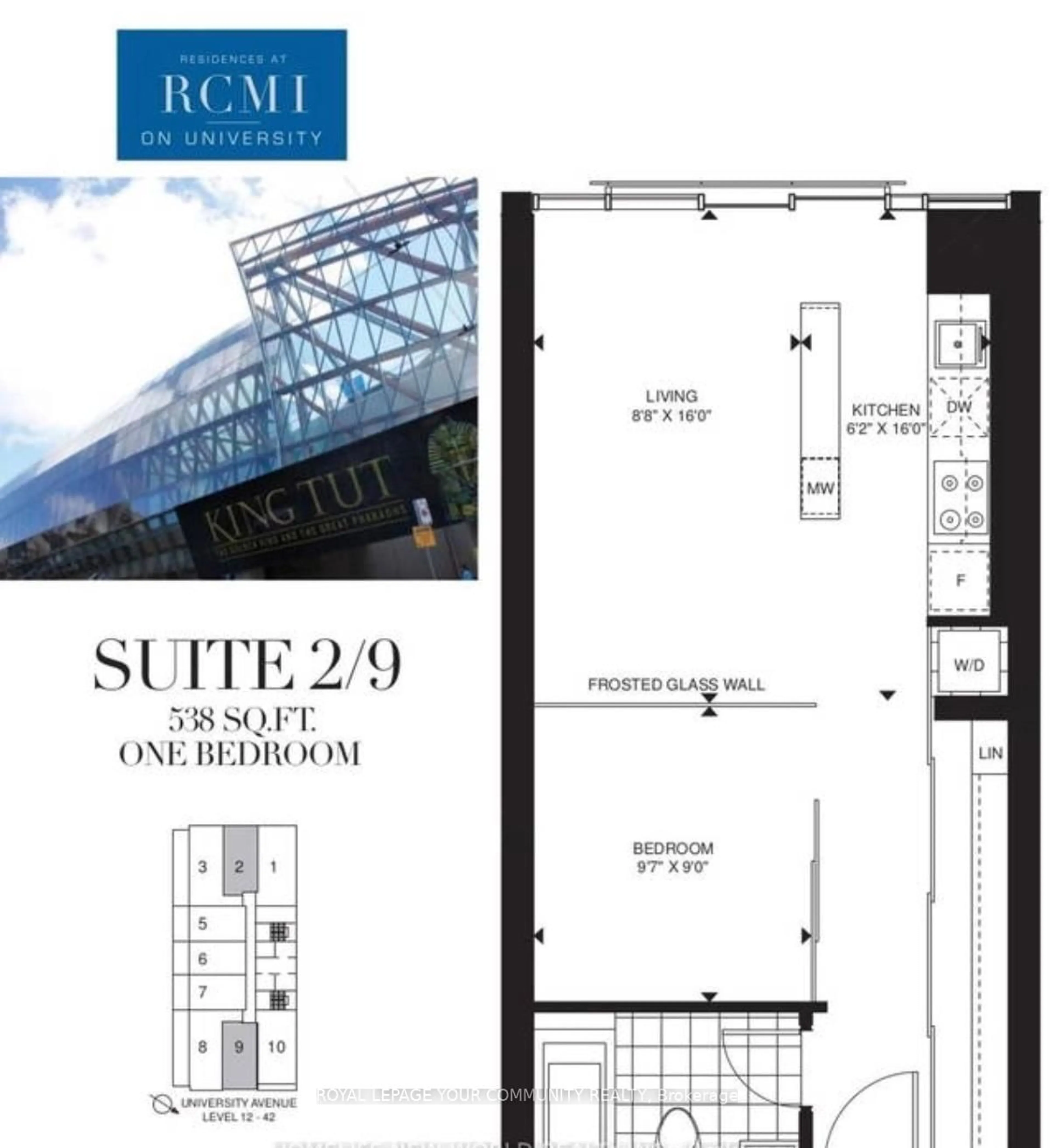 Floor plan for 426 University Ave #1002, Toronto Ontario M5G 1S9