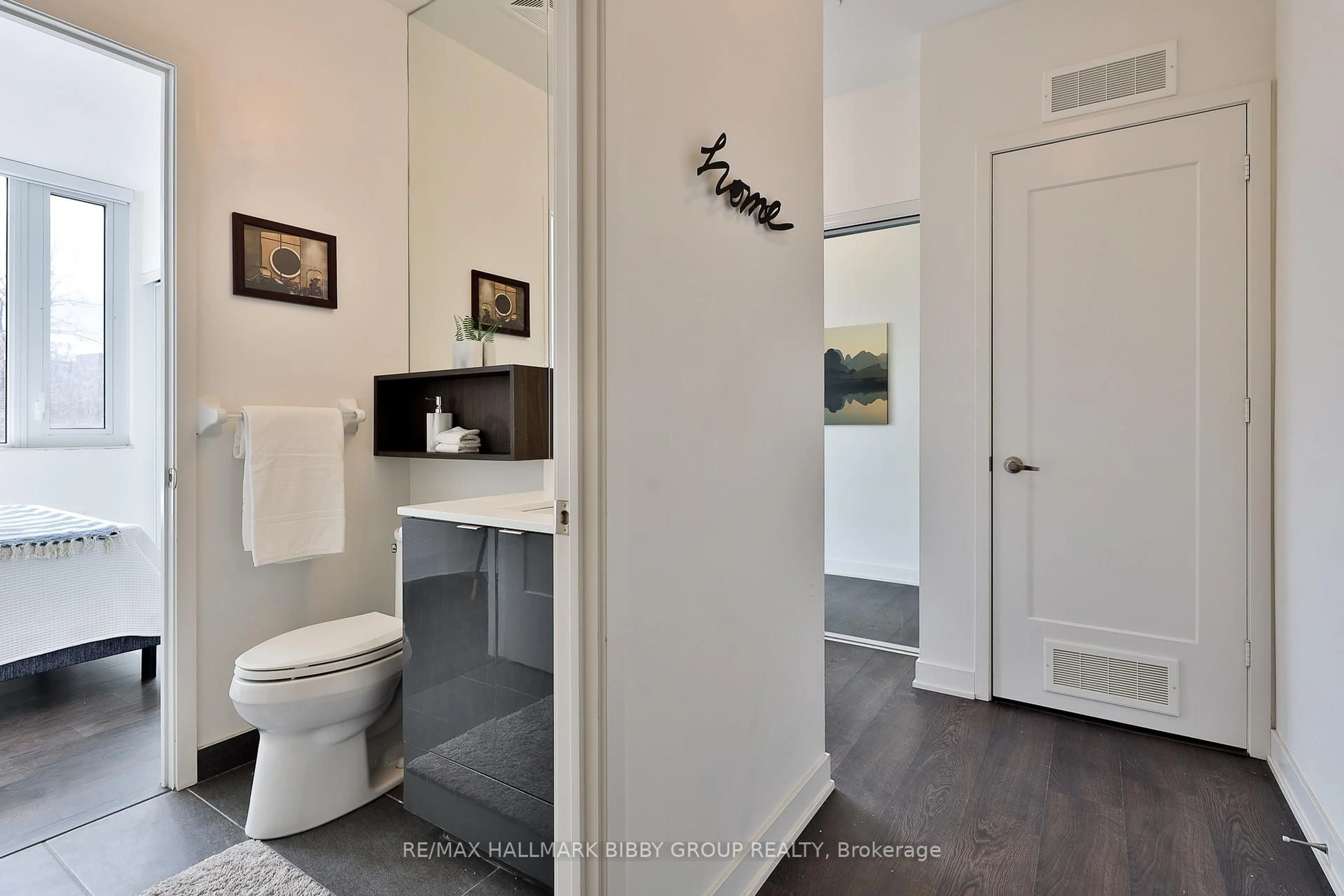 Contemporary bathroom, ceramic/tile floor for 121 Lower Sherbourne St #227, Toronto Ontario M5A 0W8