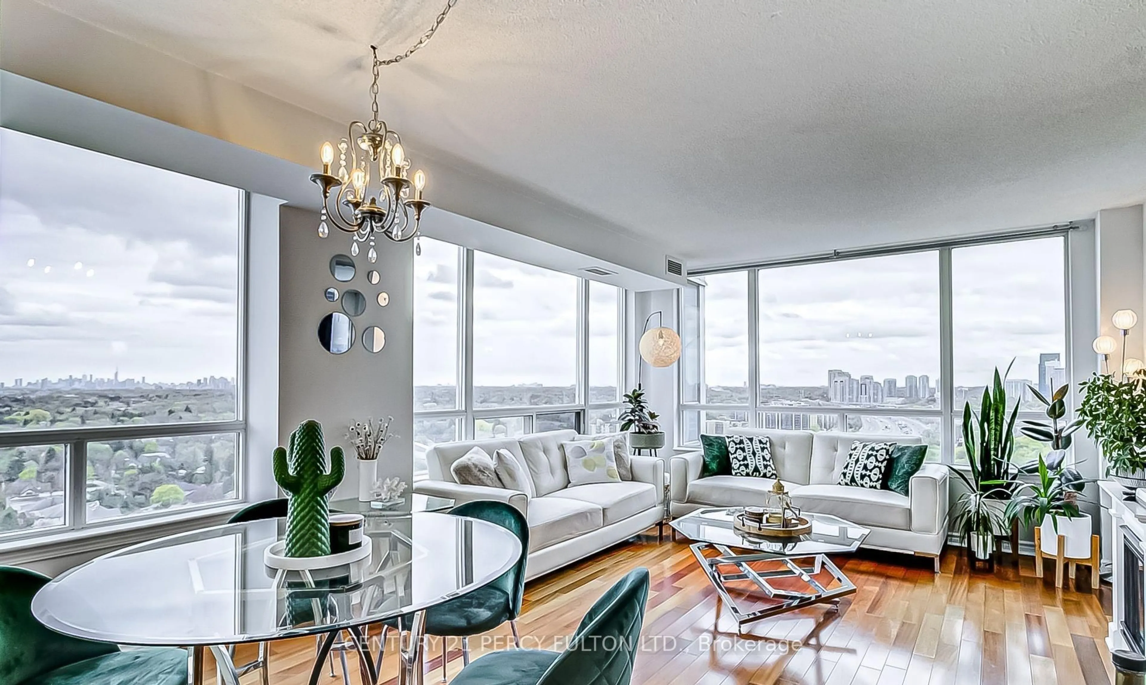 Living room with furniture, unknown for 1 Rean Dr #1910, Toronto Ontario M2K 3C1