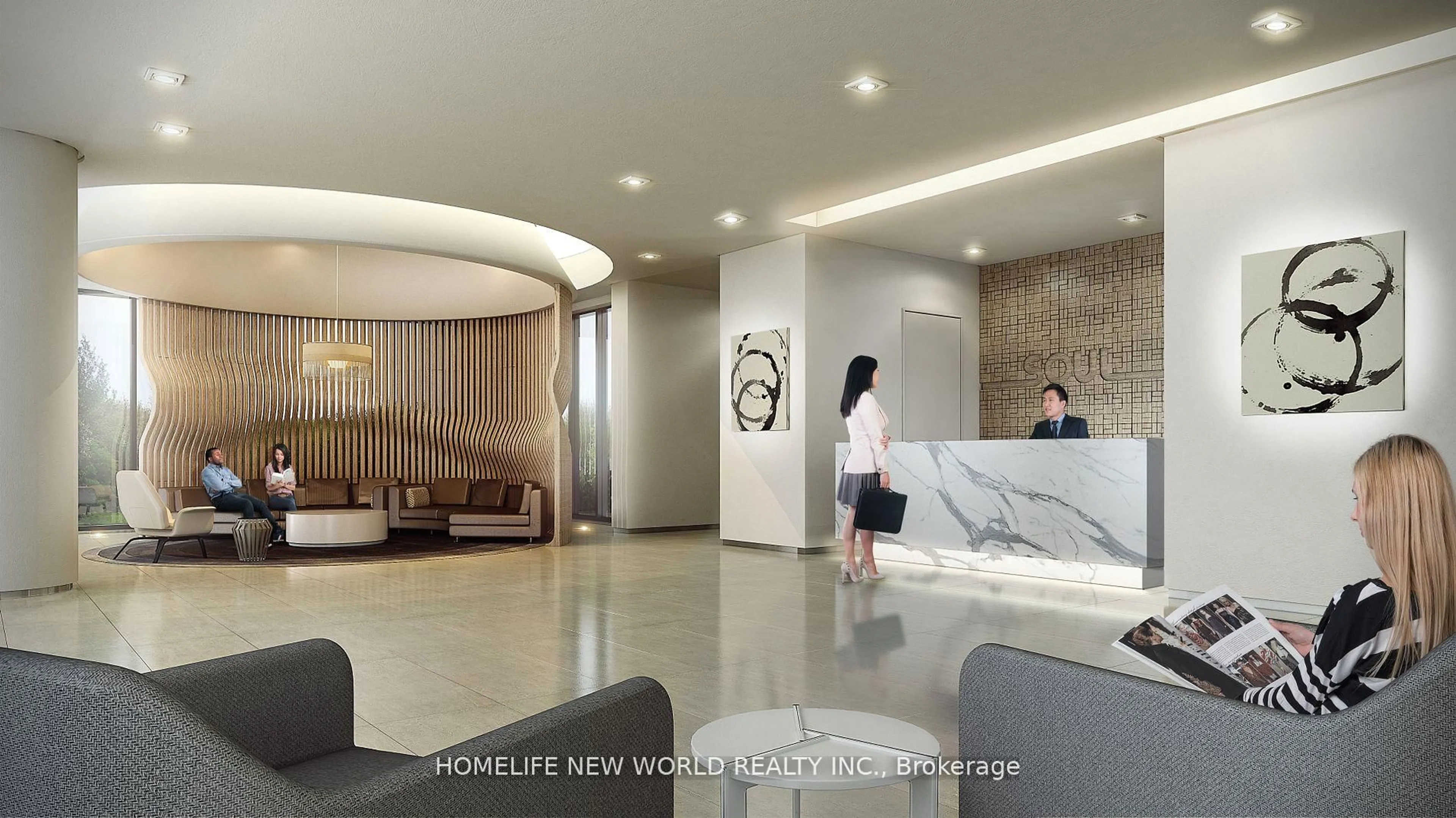 Lobby for 150 Fairview Mall Dr #1211, Toronto Ontario M2J 0E7