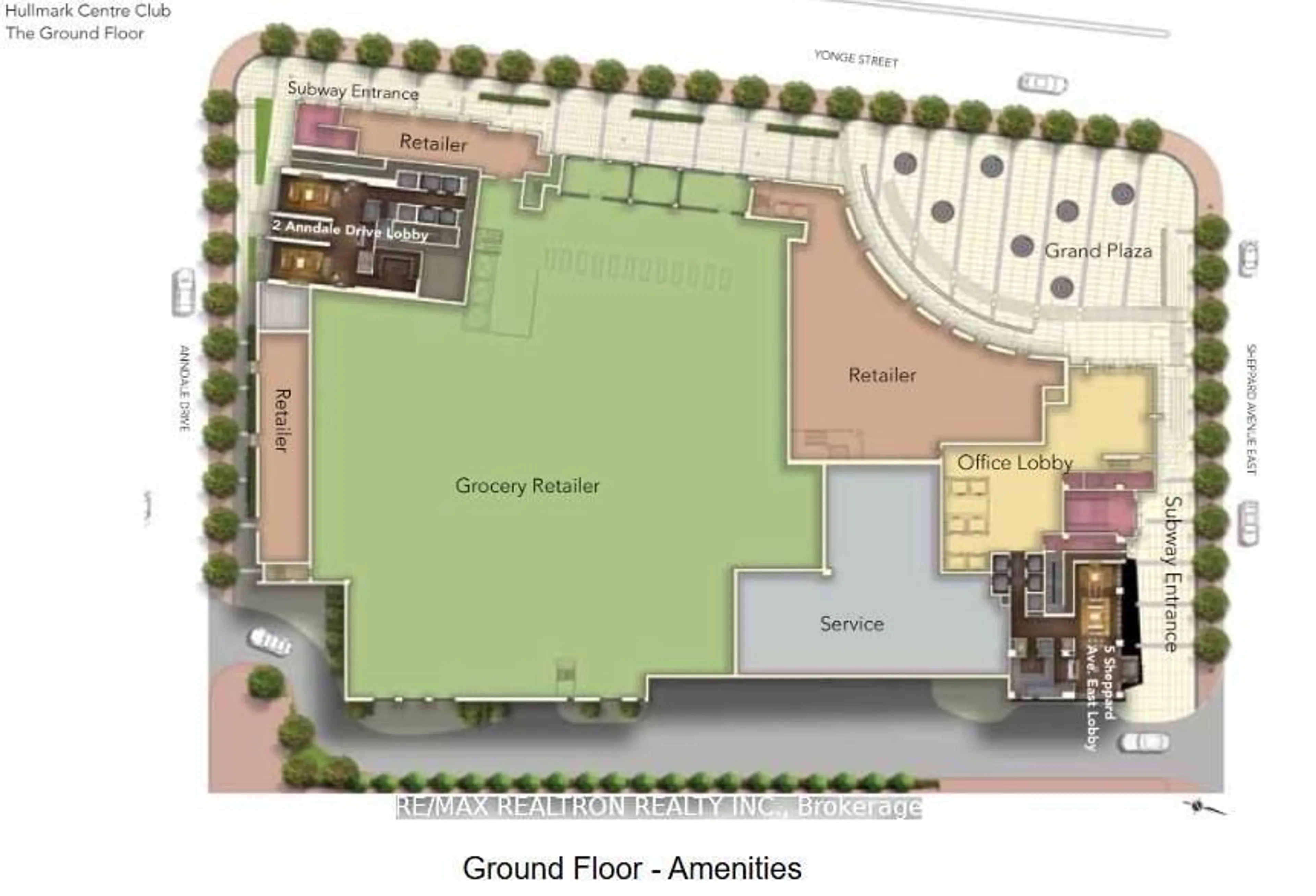 Floor plan for 5 Sheppard Ave #2718, Toronto Ontario M2N 0G4
