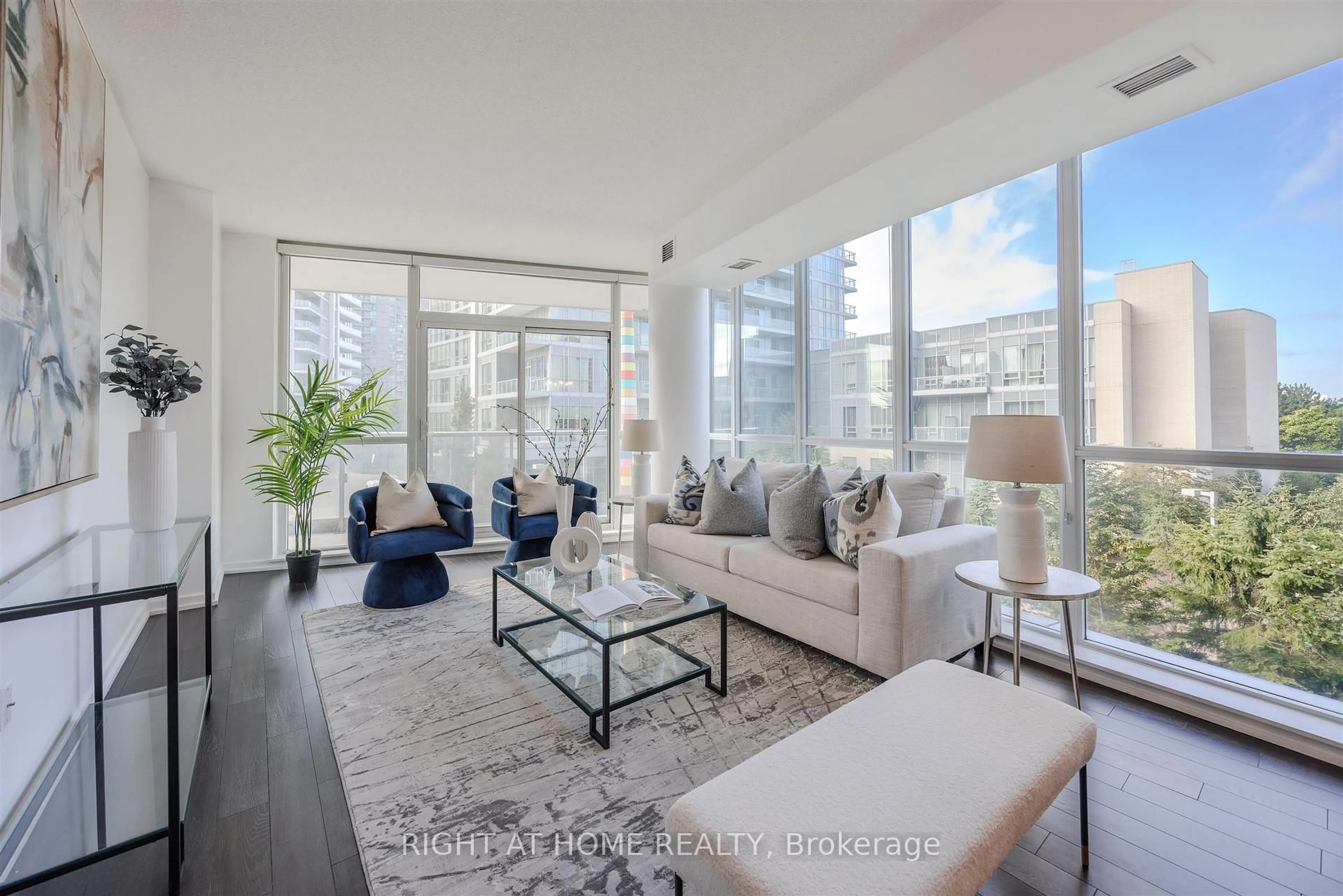 Living room with furniture, unknown for 70 Forest Manor Rd #206, Toronto Ontario M2J 0A9