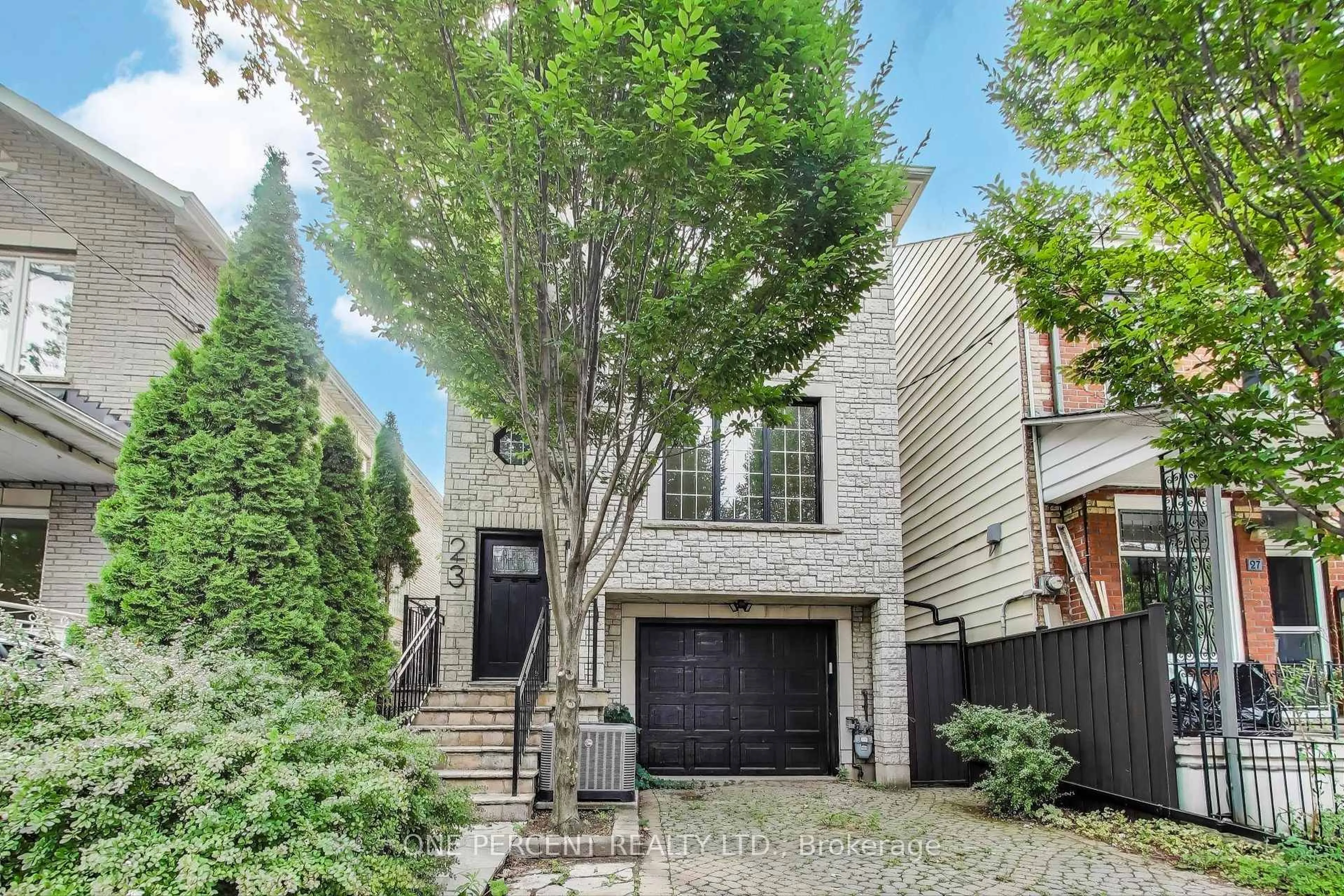 Home with brick exterior material, street for 23 Mitchell Ave, Toronto Ontario M6J 1C1