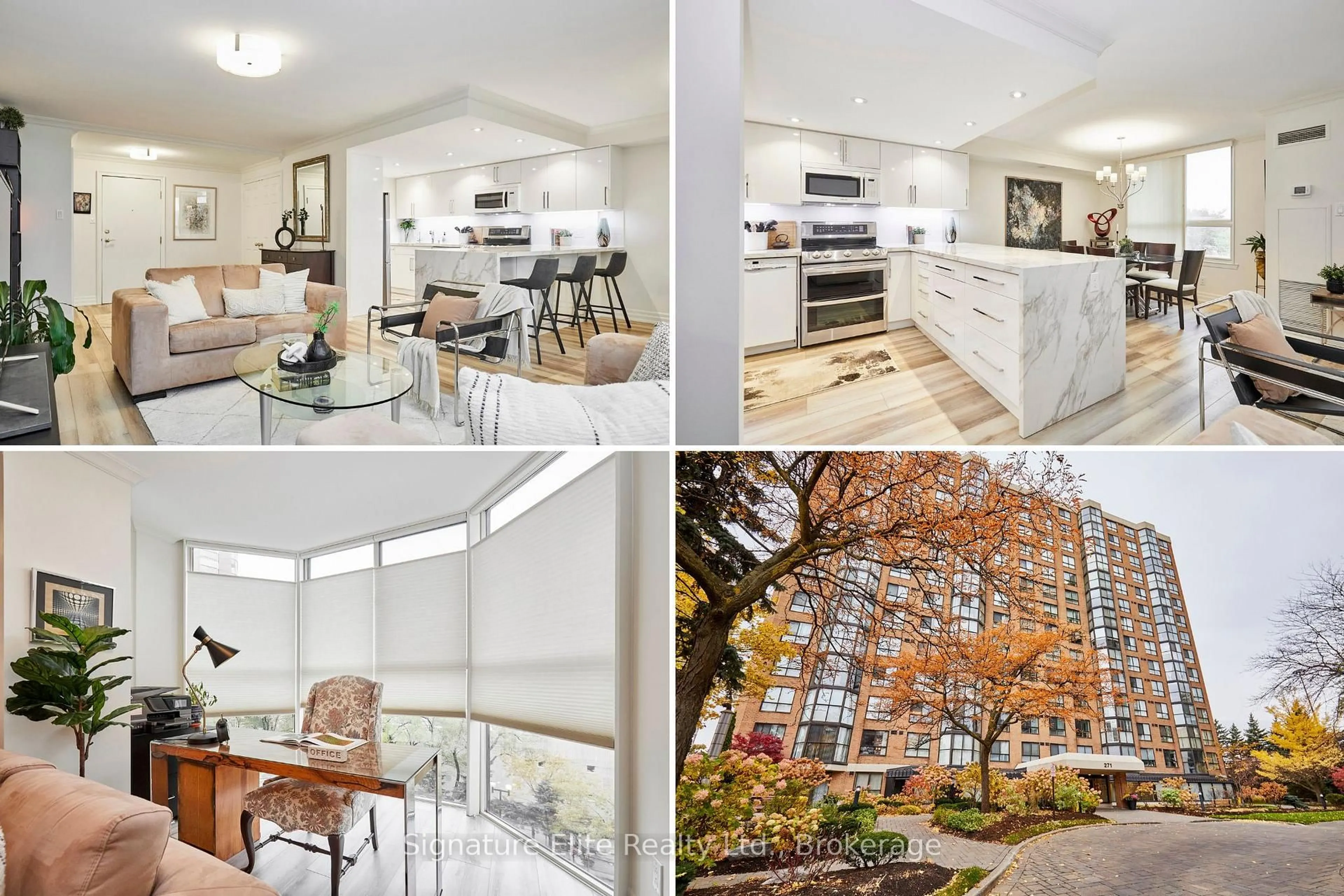 Open concept kitchen, ceramic/tile floor for 271 Ridley Blvd #508, Toronto Ontario M5M 4N1