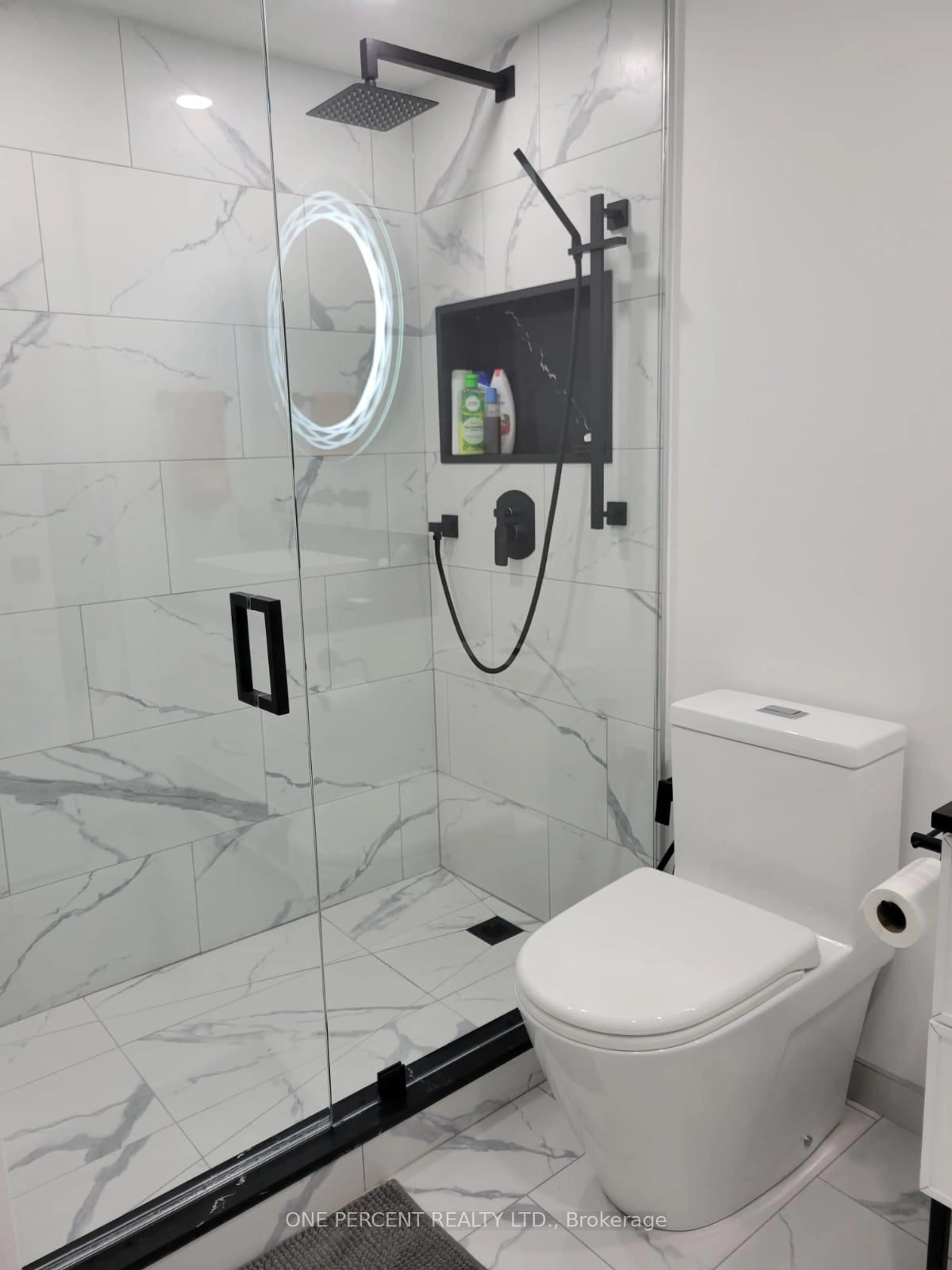 Contemporary bathroom, ceramic/tile floor for 8 Covington Rd #803, Toronto Ontario M6A 3E5