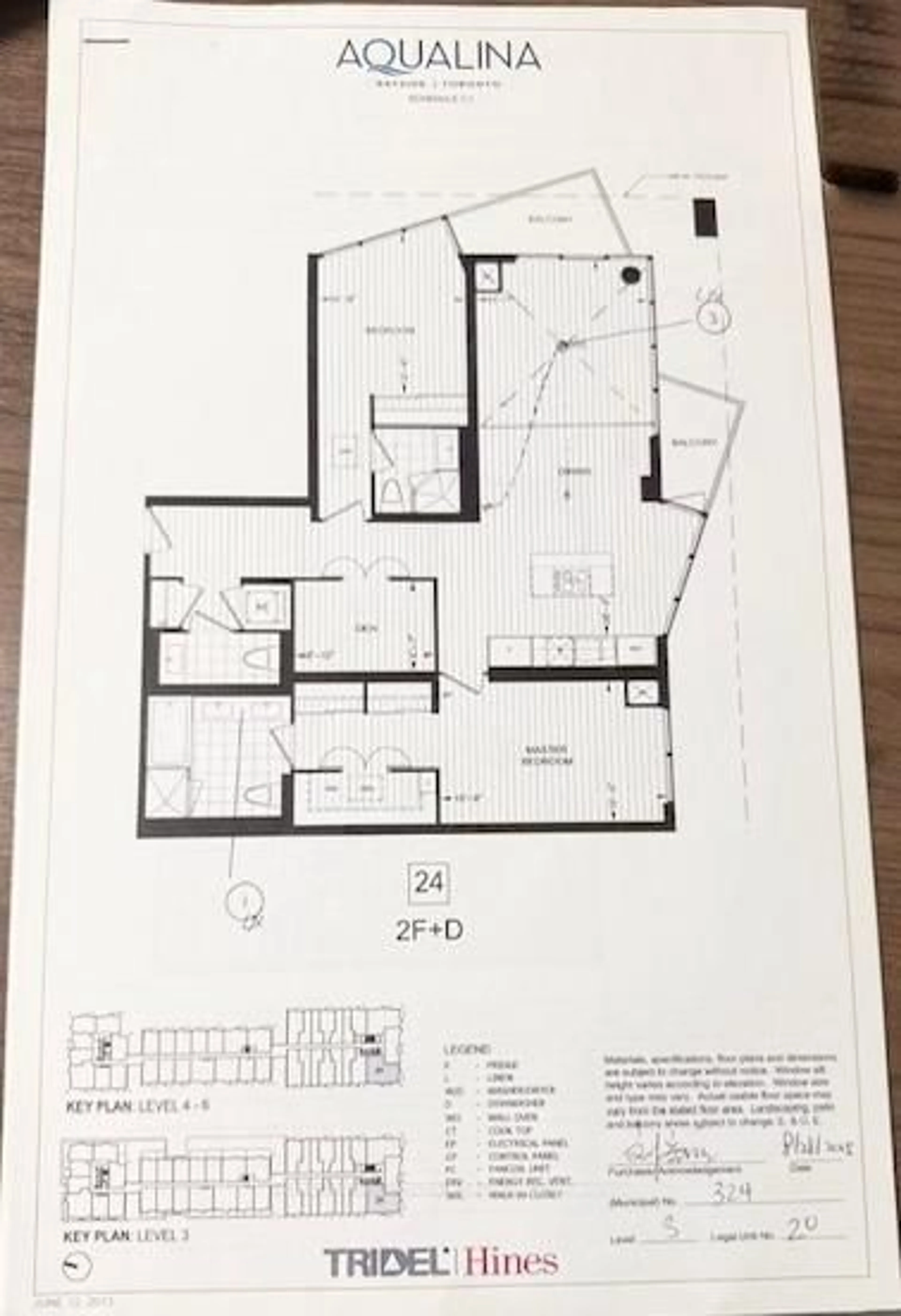 Floor plan for 55 Merchants' Wharf St #324, Toronto Ontario M5A 0P2