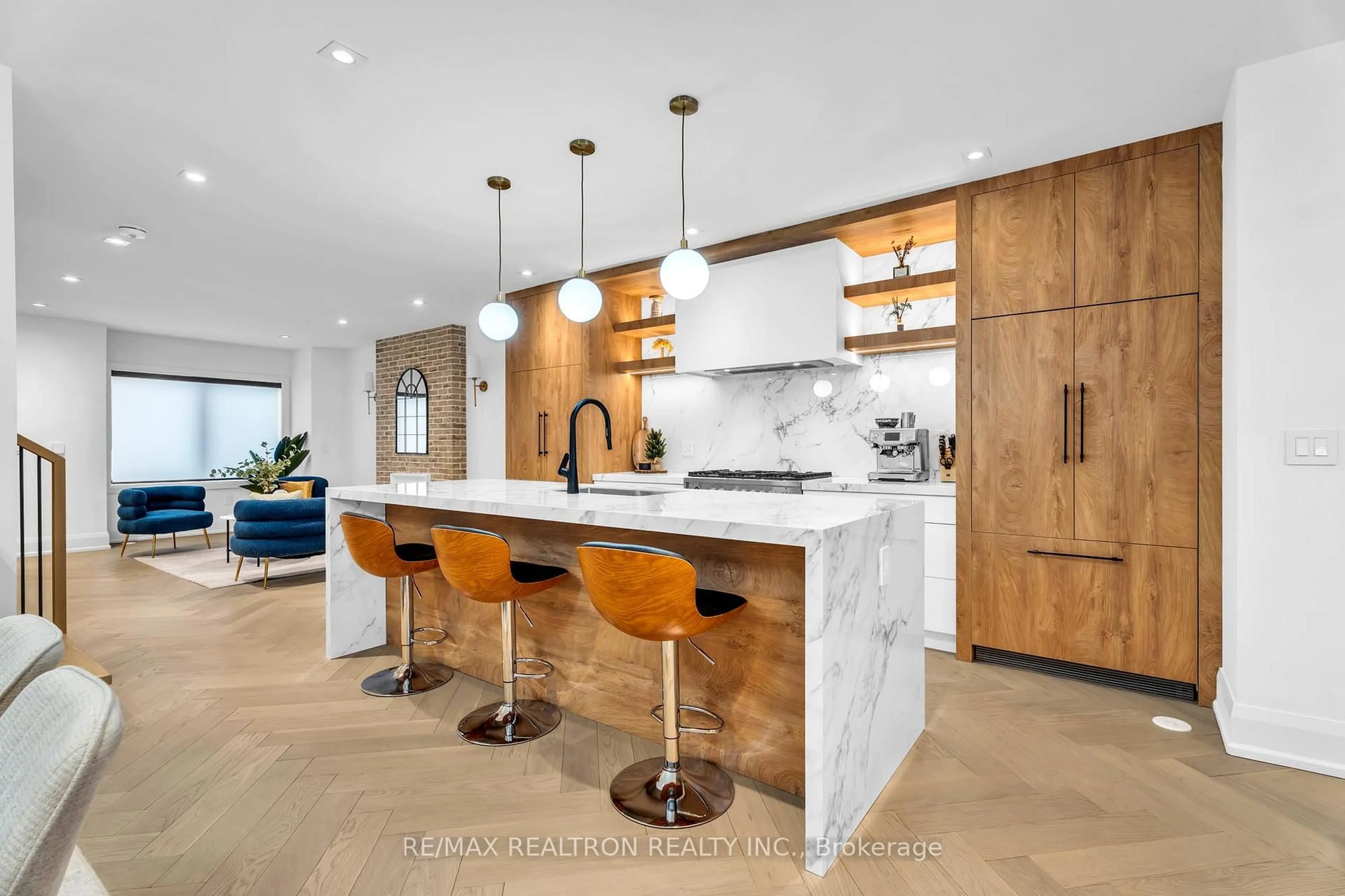 Contemporary kitchen, ceramic/tile floor for 146 Arlington Ave, Toronto Ontario M6C 2Z2