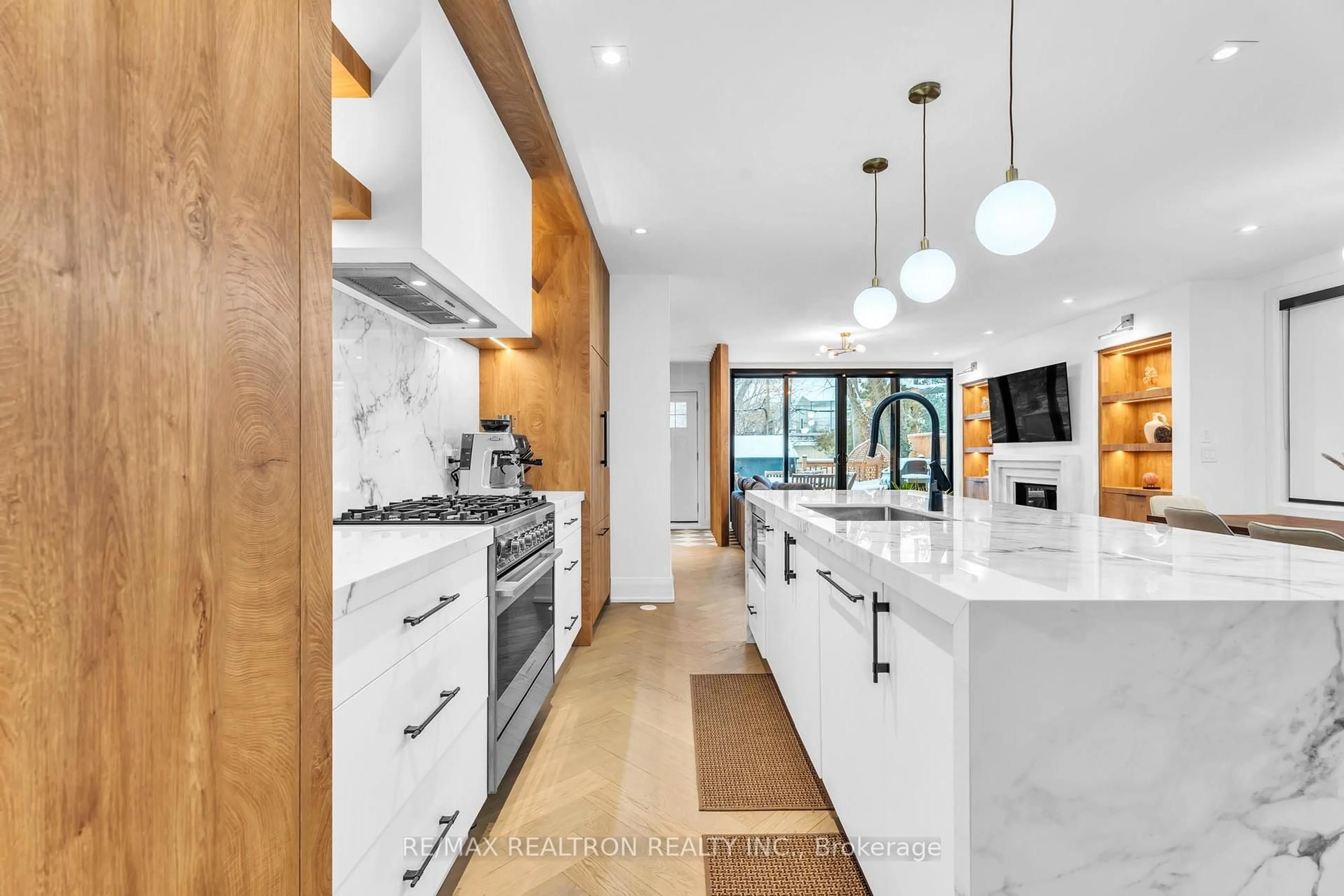 Contemporary kitchen, ceramic/tile floor for 146 Arlington Ave, Toronto Ontario M6C 2Z2