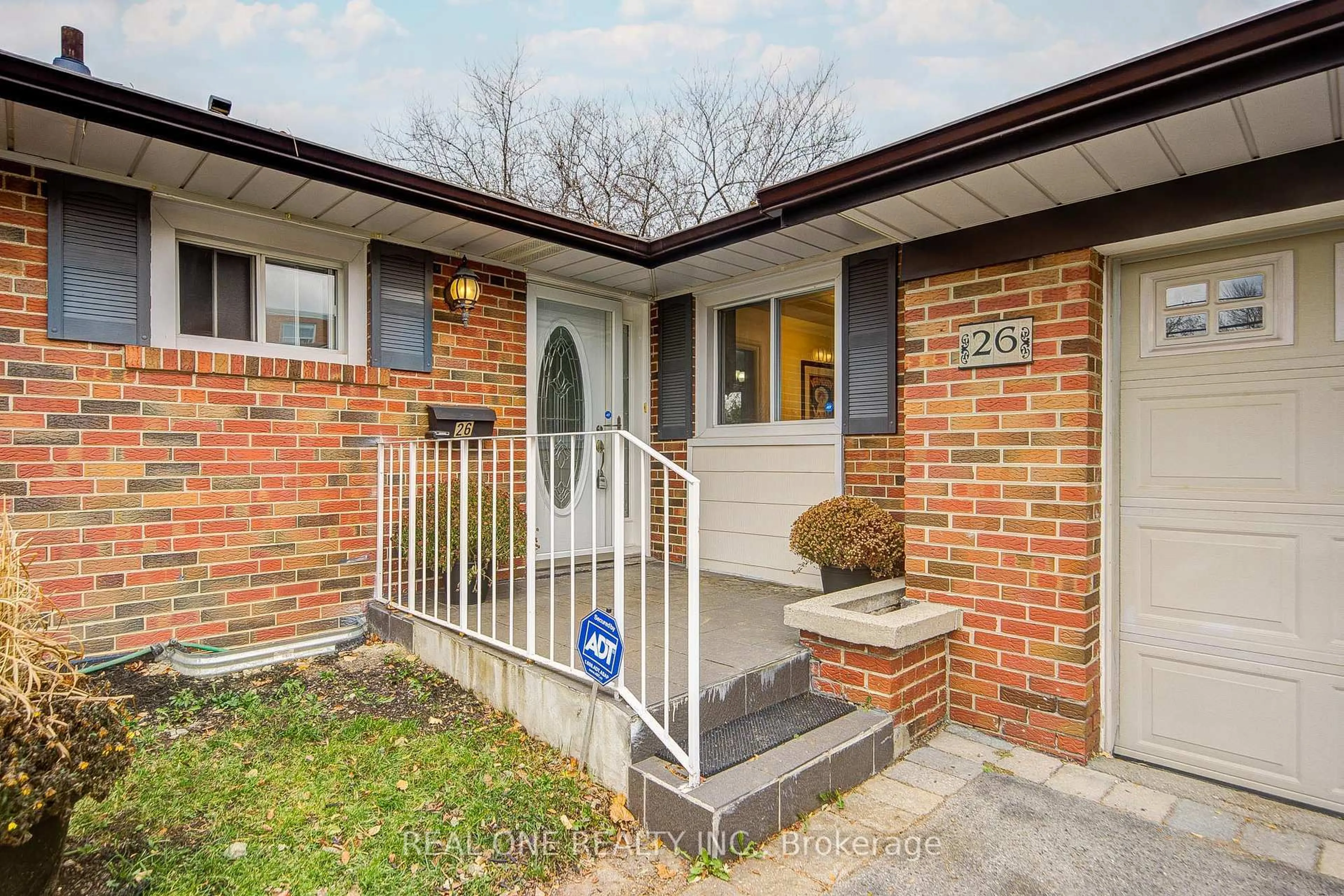 Home with brick exterior material, street for 26 ELVASTON Dr, Toronto Ontario M4A 1M9