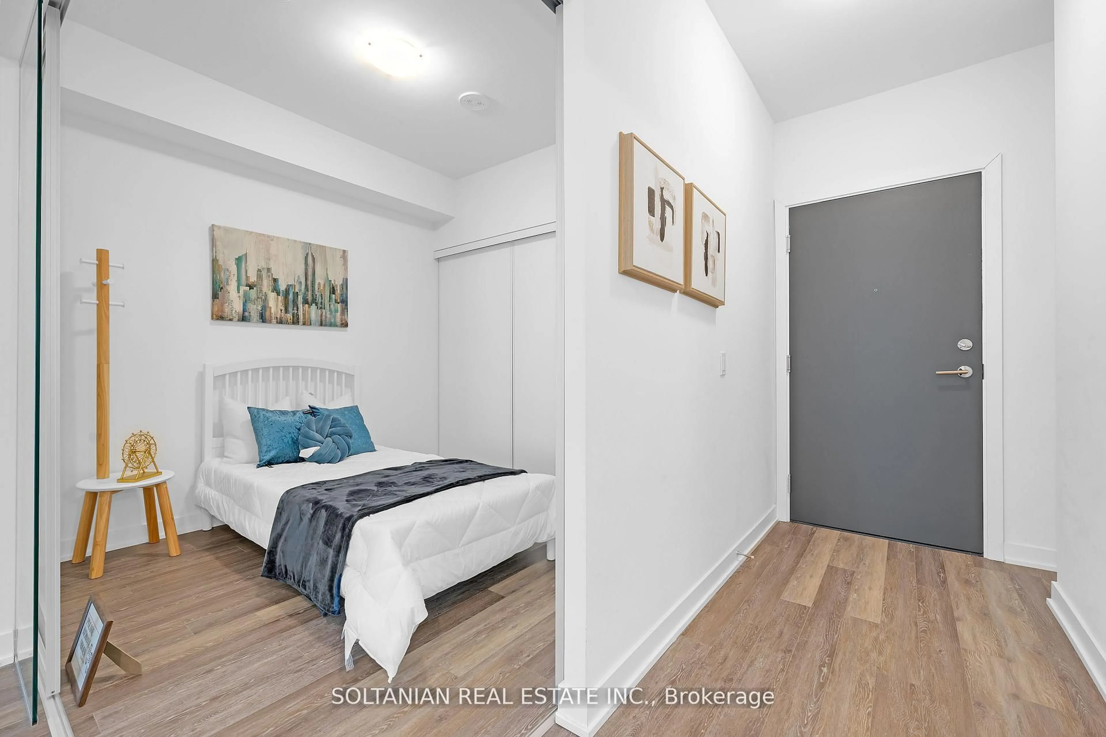 Bedroom with bed, unknown for 250 Lawrence Ave #320, Toronto Ontario M5M 1B1