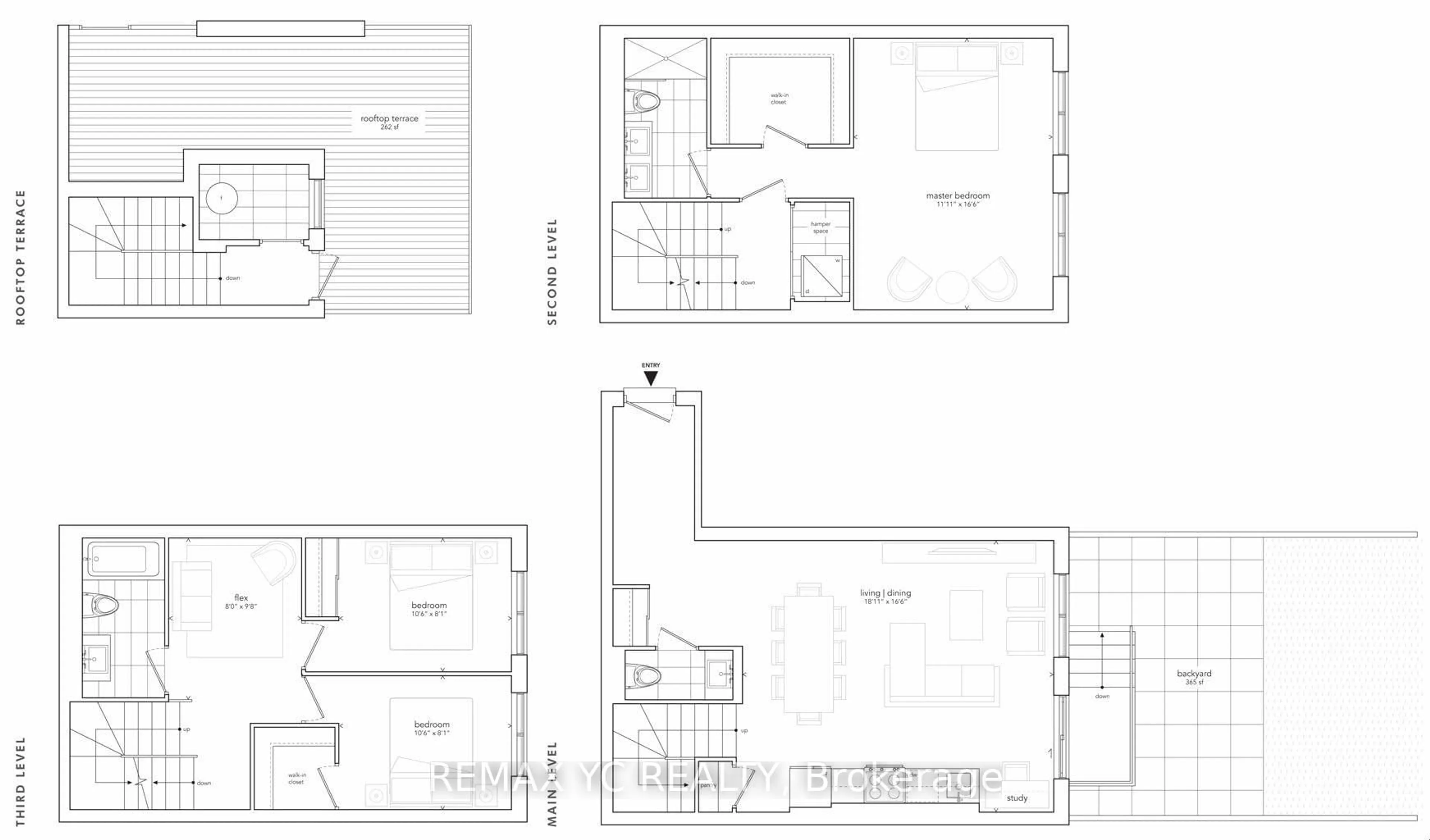 Floor plan for 851 Sheppard Ave #TH20, Toronto Ontario M3H 0G2