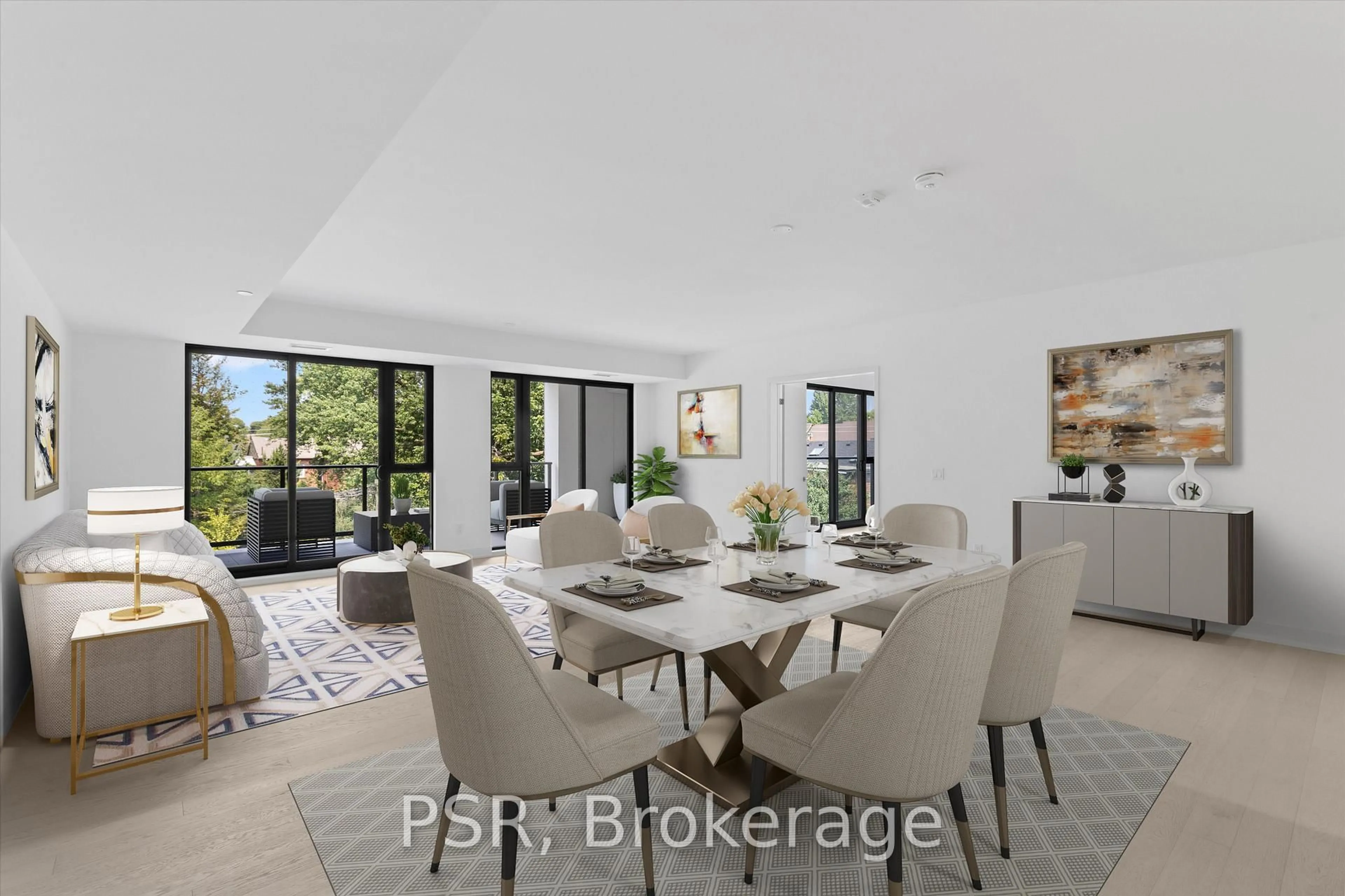 Dining room, ceramic/tile floor for 200 Keewatin Ave #303, Toronto Ontario M4P 1Z8