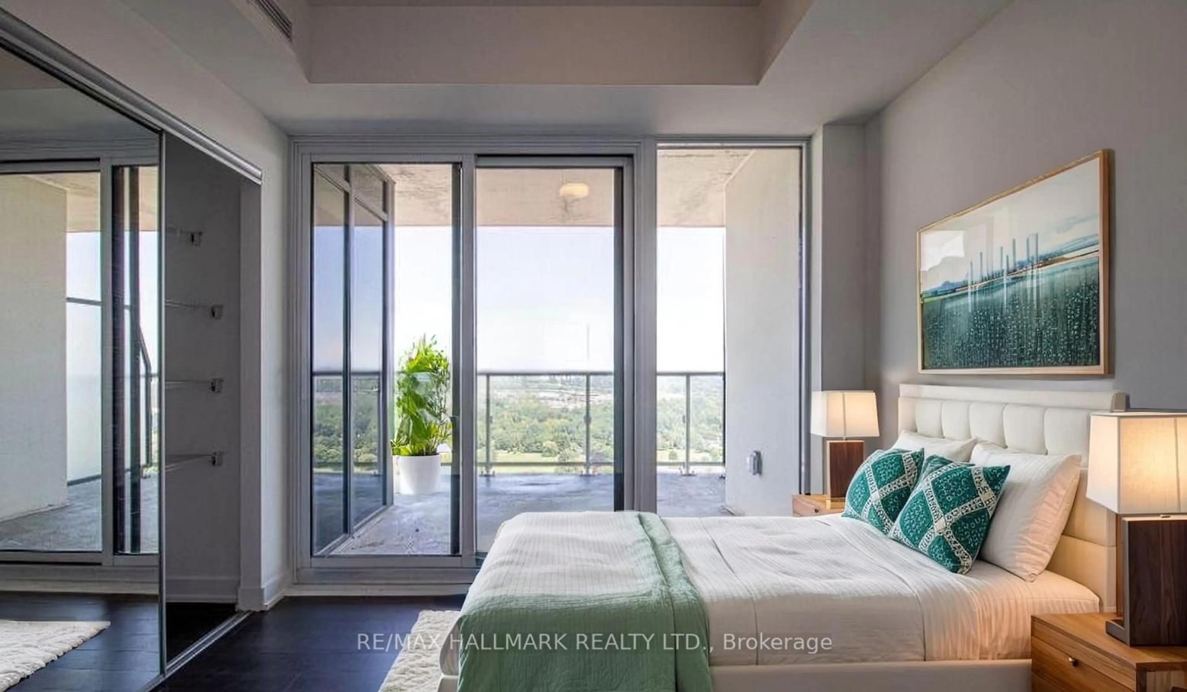 Bedroom with bed, unknown for 50 O'Neill Rd #2904, Toronto Ontario M3C 0R1