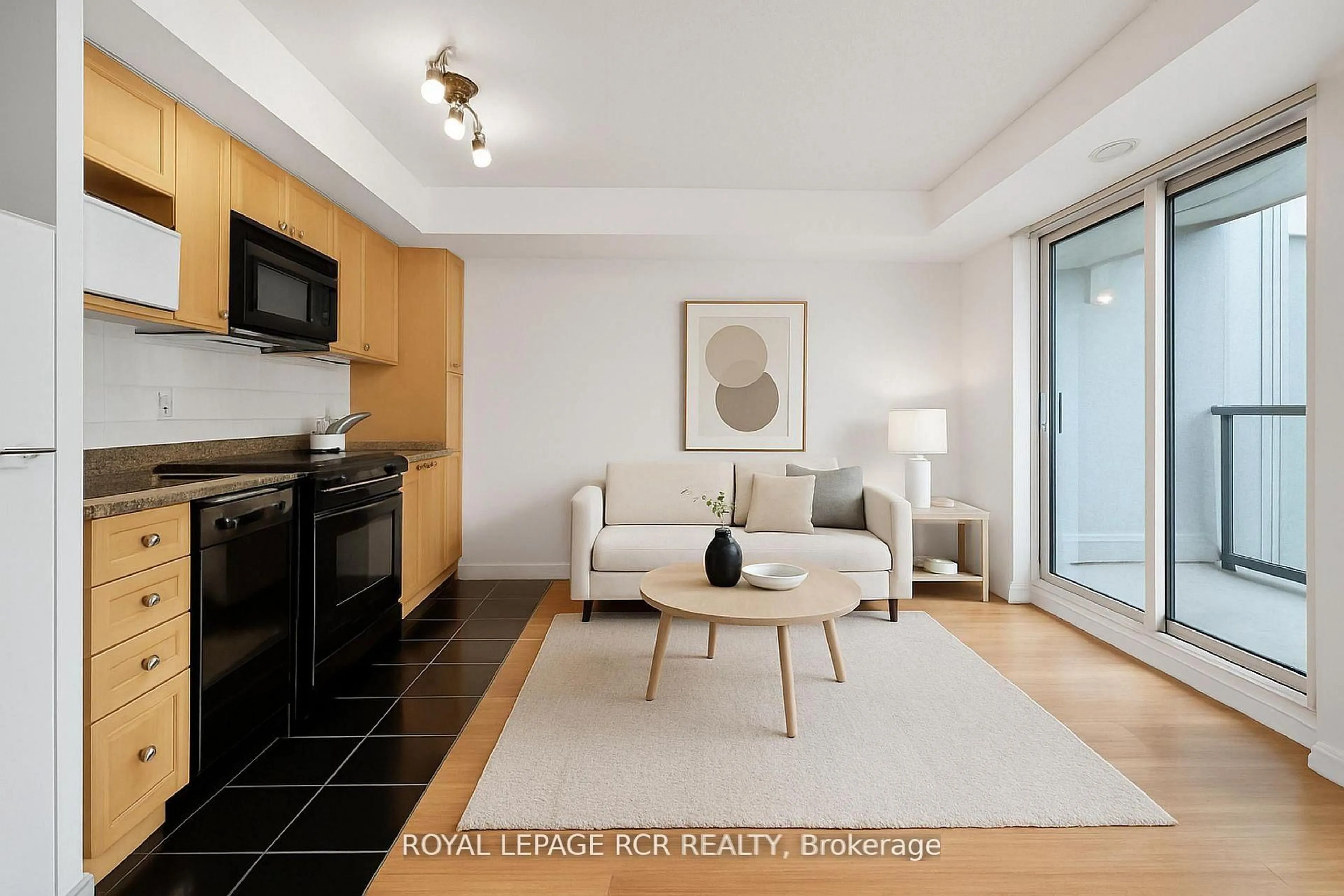 Living room with furniture, unknown for 600 Fleet St #310, Toronto Ontario M5V 1B7