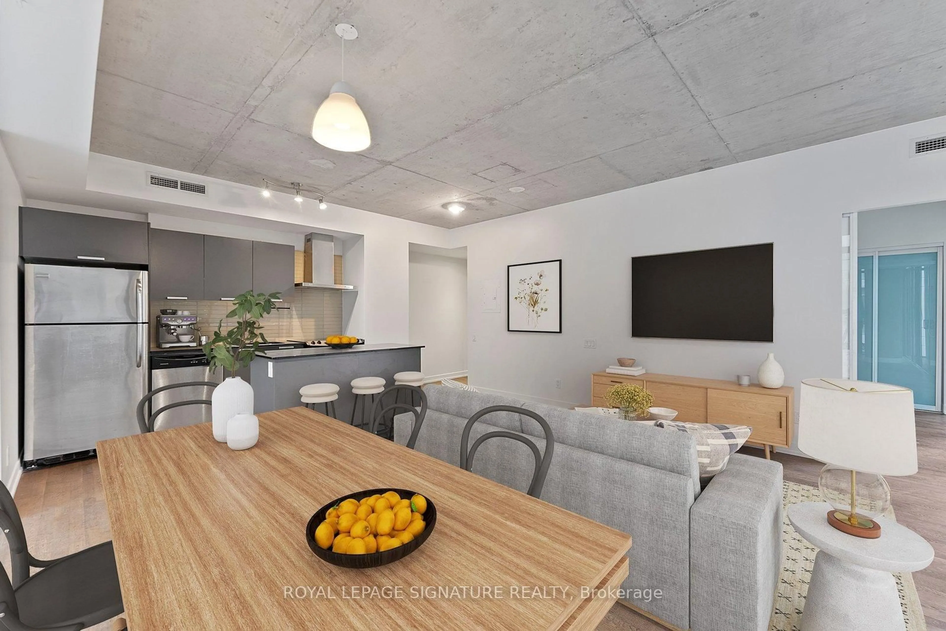Open concept kitchen, unknown for 650 King St #505, Toronto Ontario M5V 1M5