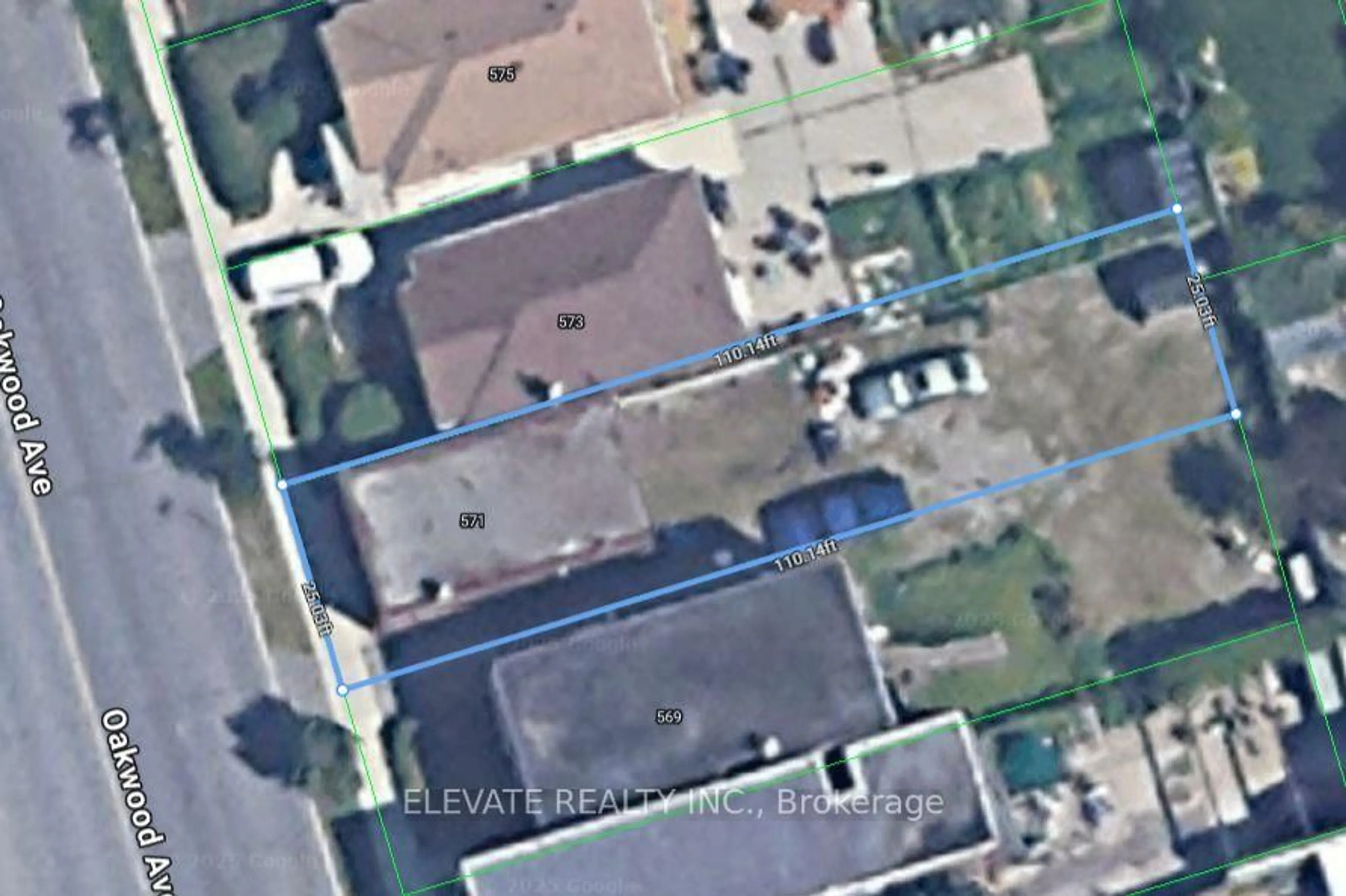 A pic from outside/outdoor area/front of a property/back of a property/a pic from drone, street for 571 Oakwood Ave, Toronto Ontario M6E 2X6