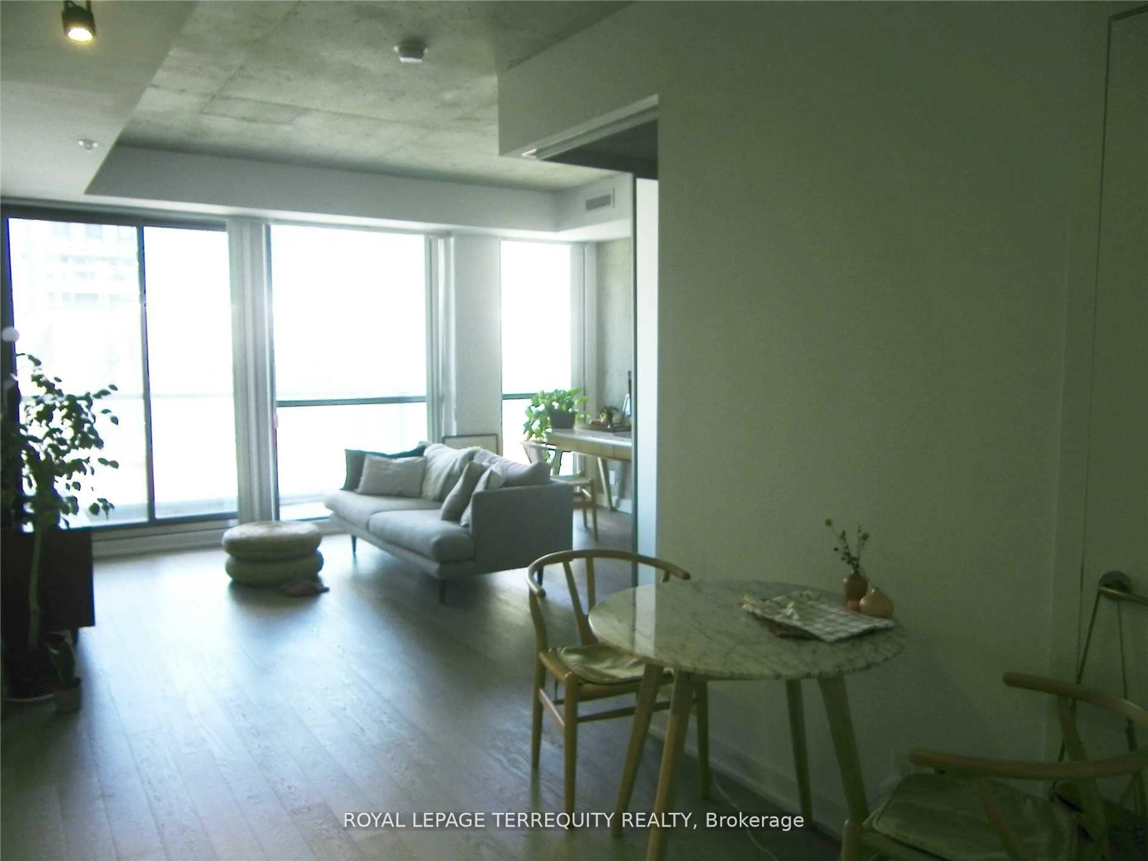 Living room with furniture, unknown for 39 Brant St #909, Toronto Ontario M5V 0M8