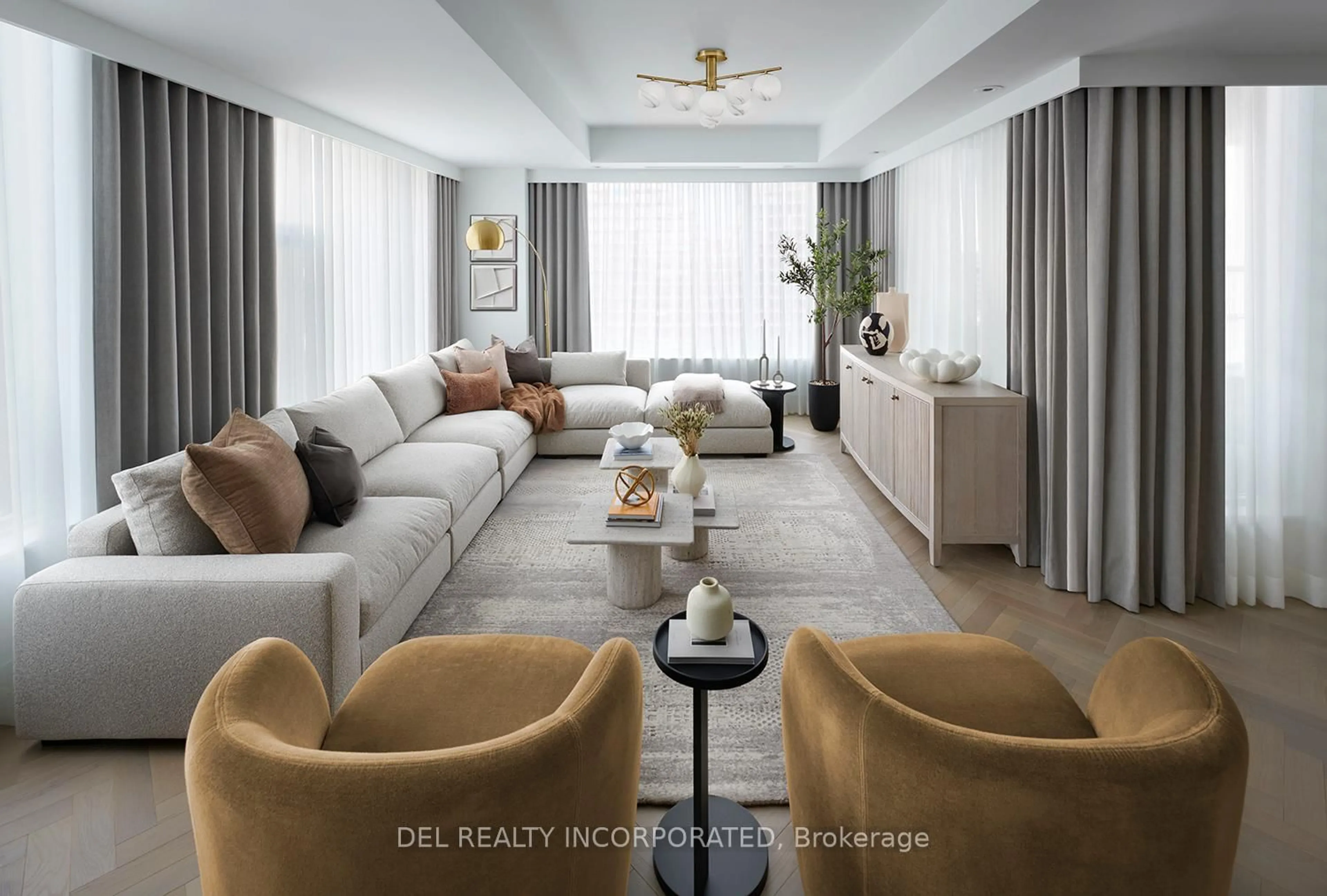 Living room with furniture, unknown for 455 Wellington St #902, Toronto Ontario M5V 0V8