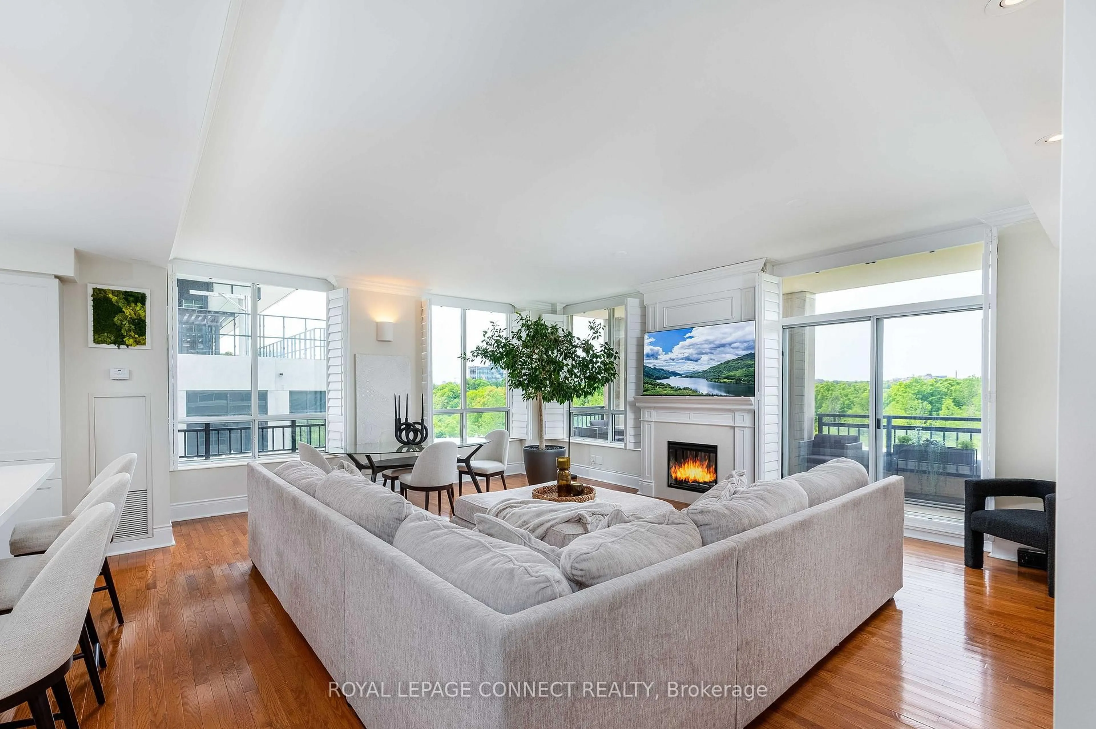 Living room with furniture, unknown for 1101 Leslie St #403, Toronto Ontario M3C 4G3