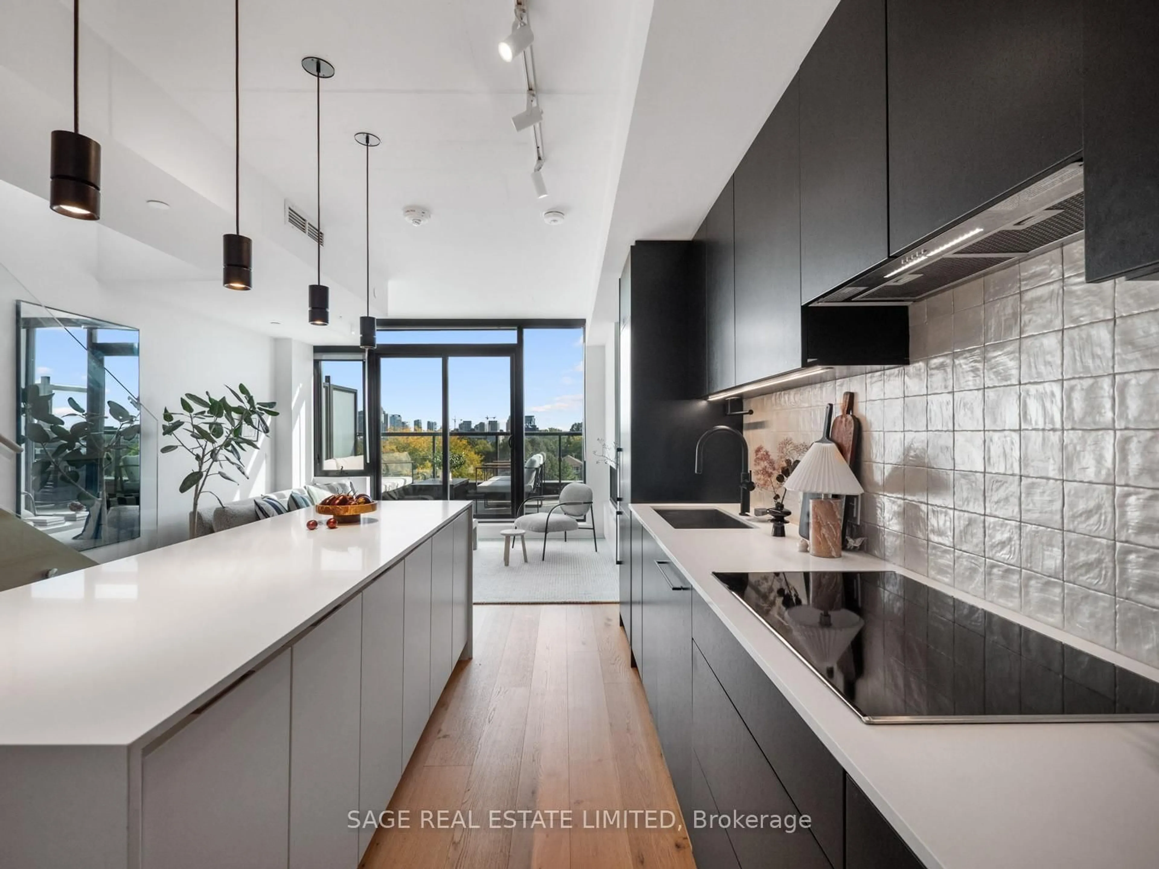 Contemporary kitchen, unknown for 899 College St #PH 621, Toronto Ontario M6H 3P7