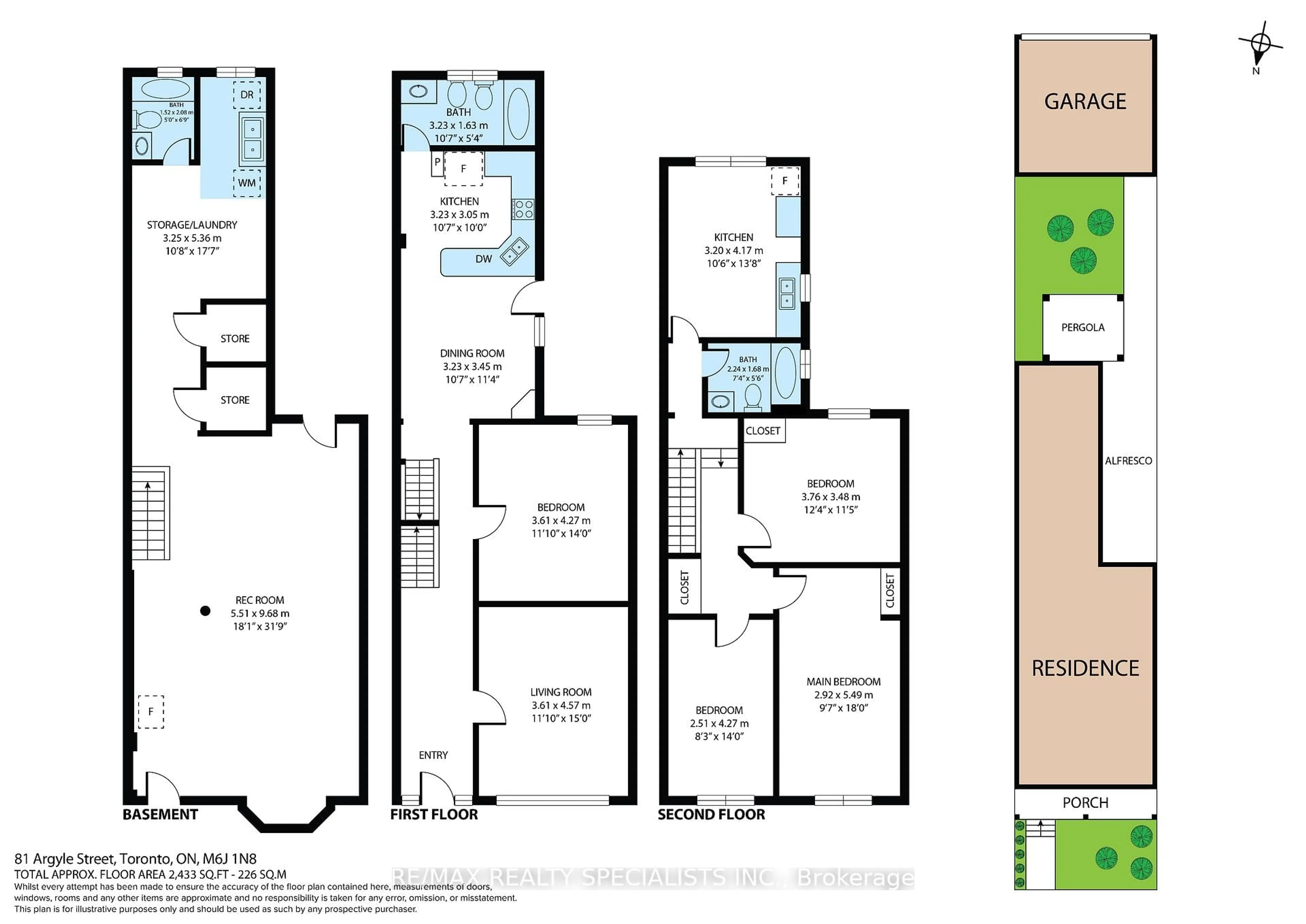 Floor plan for 81 Argyle St, Toronto Ontario M6J 1N8