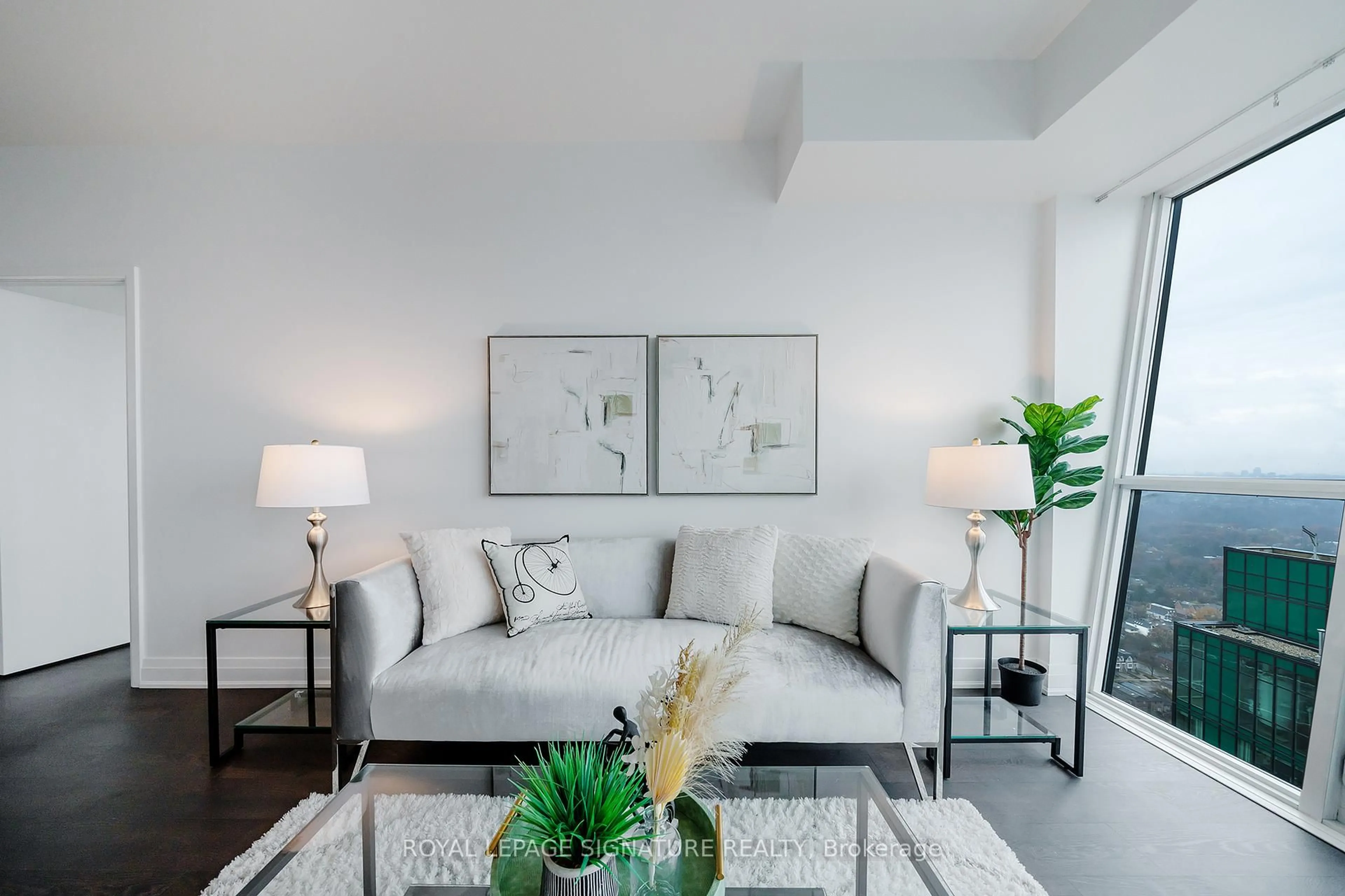 Living room with furniture, unknown for 9 Bogert Ave #3906, Toronto Ontario M2N 5M6