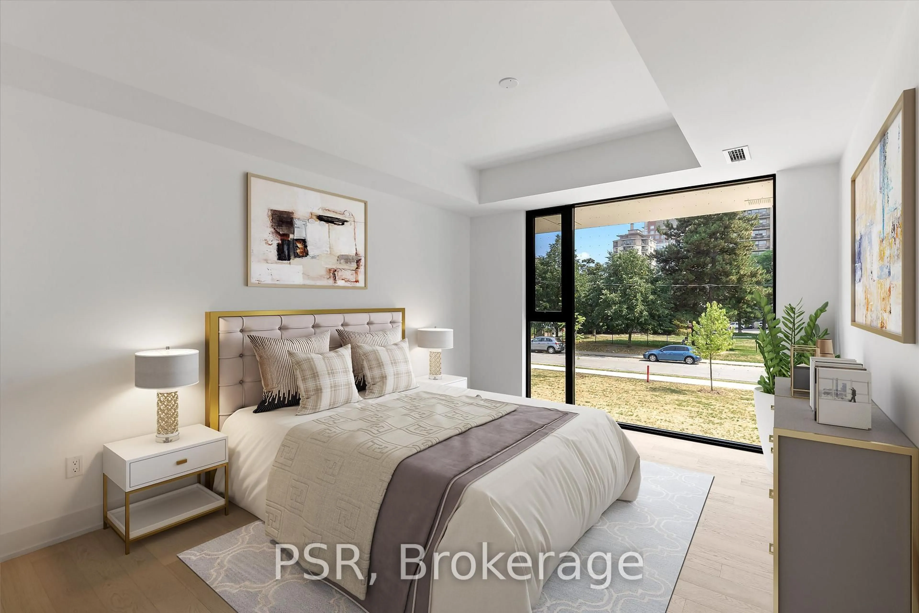 Bedroom with bed, unknown for 200 keewatin Ave #208, Toronto Ontario M4P 1Z8