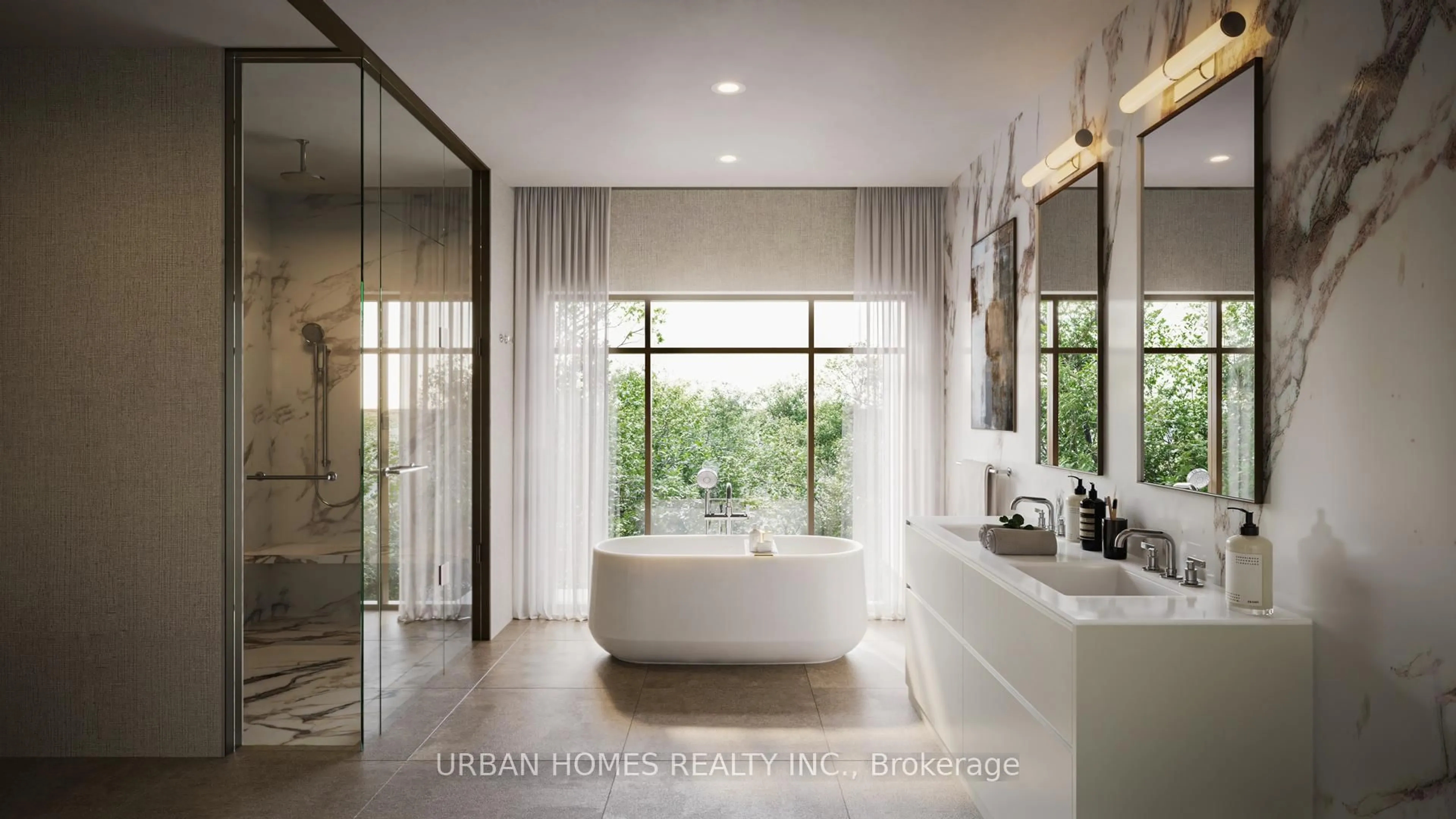 Contemporary bathroom, ceramic/tile floor for 33 Chatsworth Dr #305, Toronto Ontario M4R 1R6