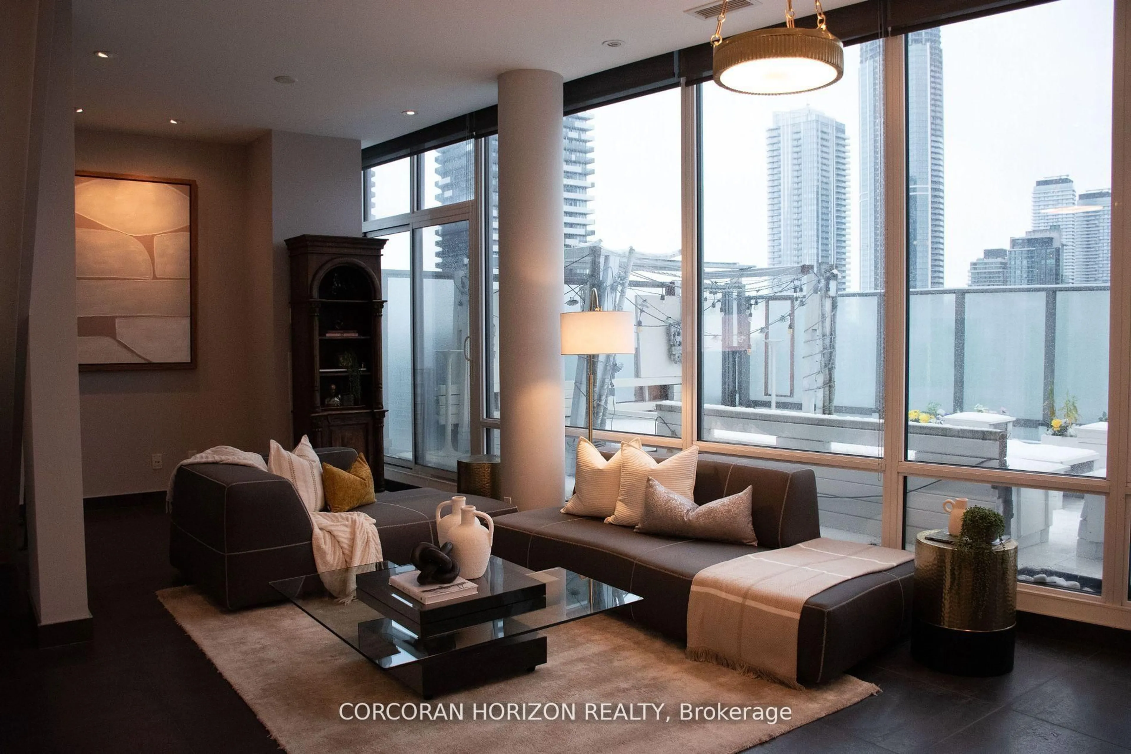 Living room with furniture, unknown for 1 Market St #PH3301, Toronto Ontario M5E 0A2