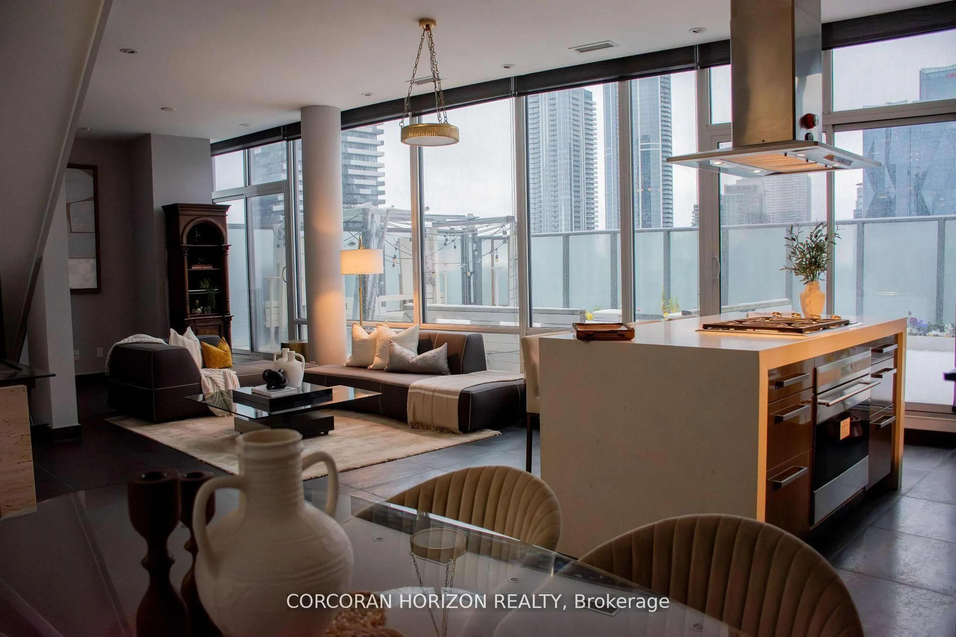 Living room with furniture, unknown for 1 Market St #PH3301, Toronto Ontario M5E 0A2