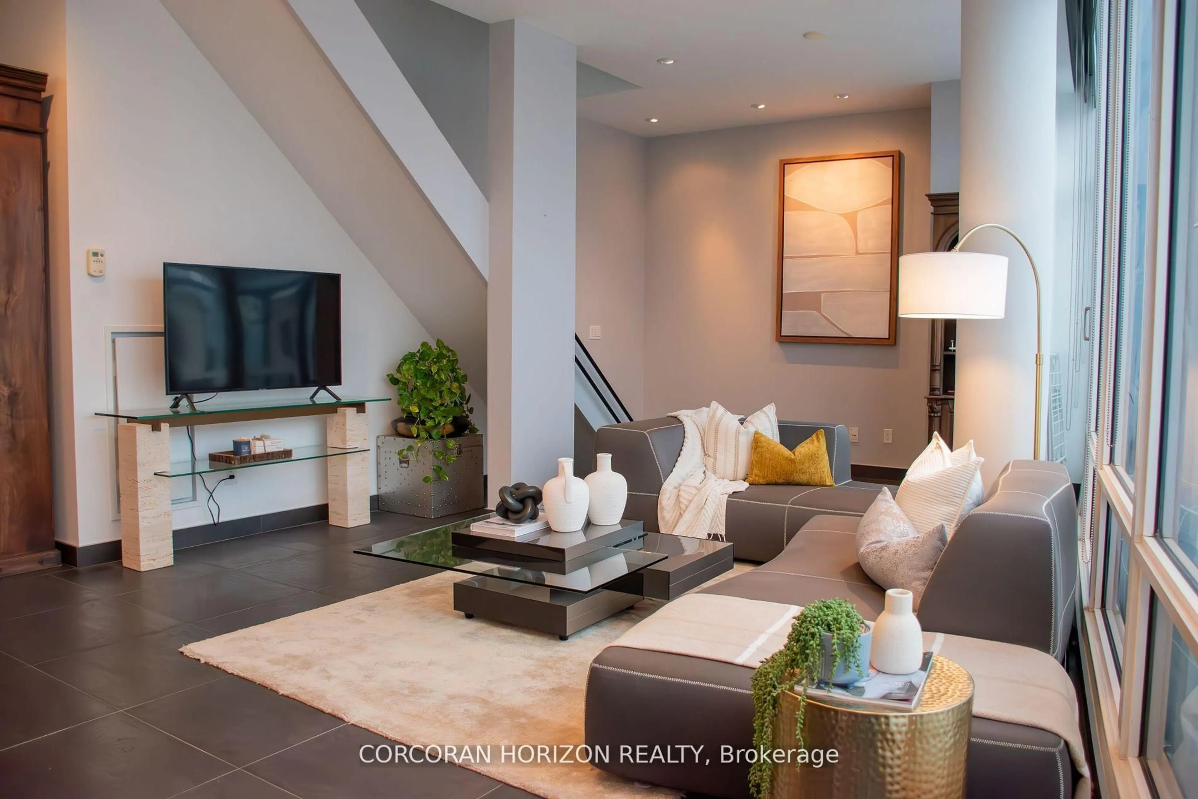 Living room with furniture, unknown for 1 Market St #PH3301, Toronto Ontario M5E 0A2