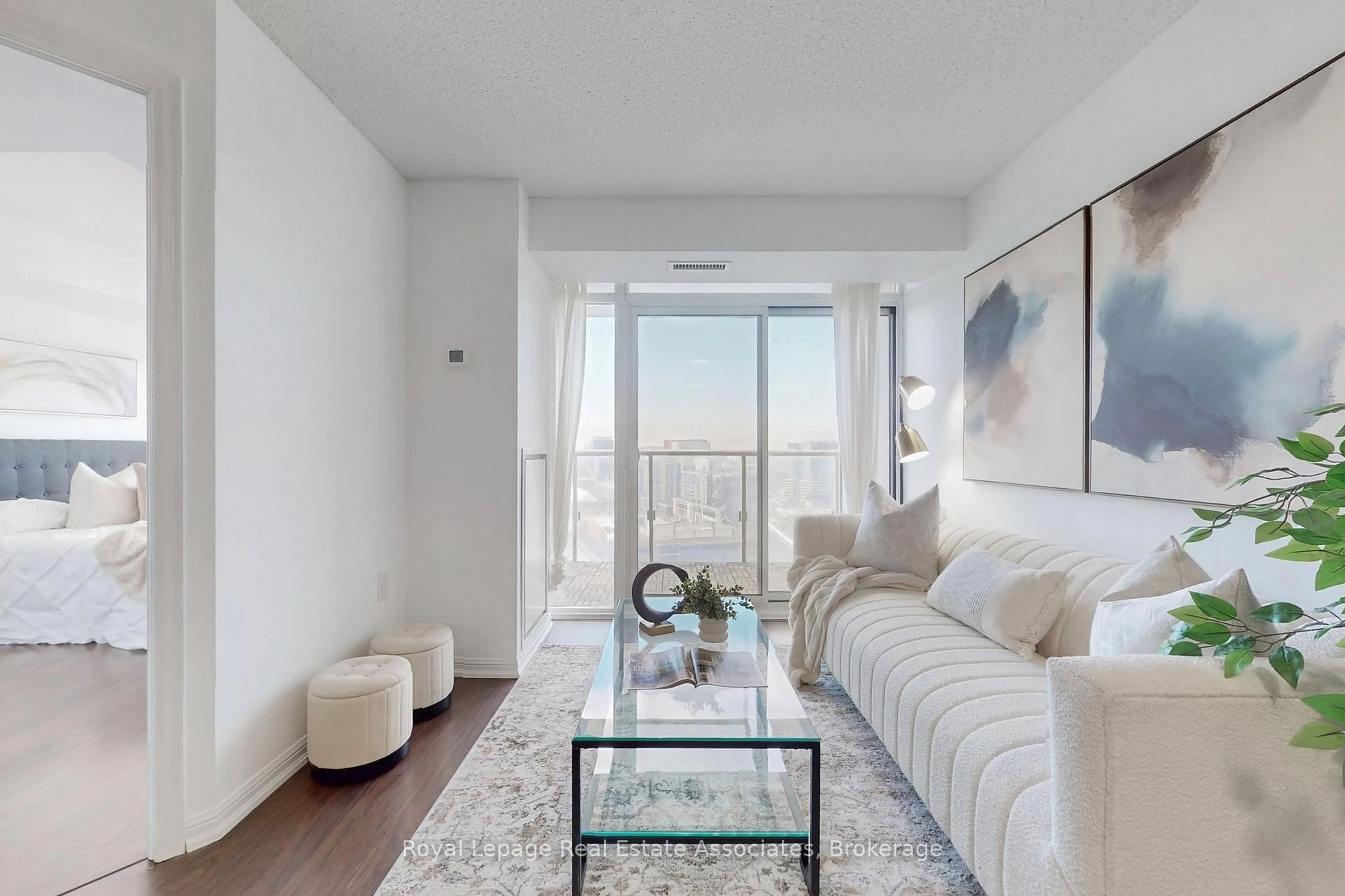 Living room with furniture, unknown for 125 Western Battery Rd #2113, Toronto Ontario M6K 3R8