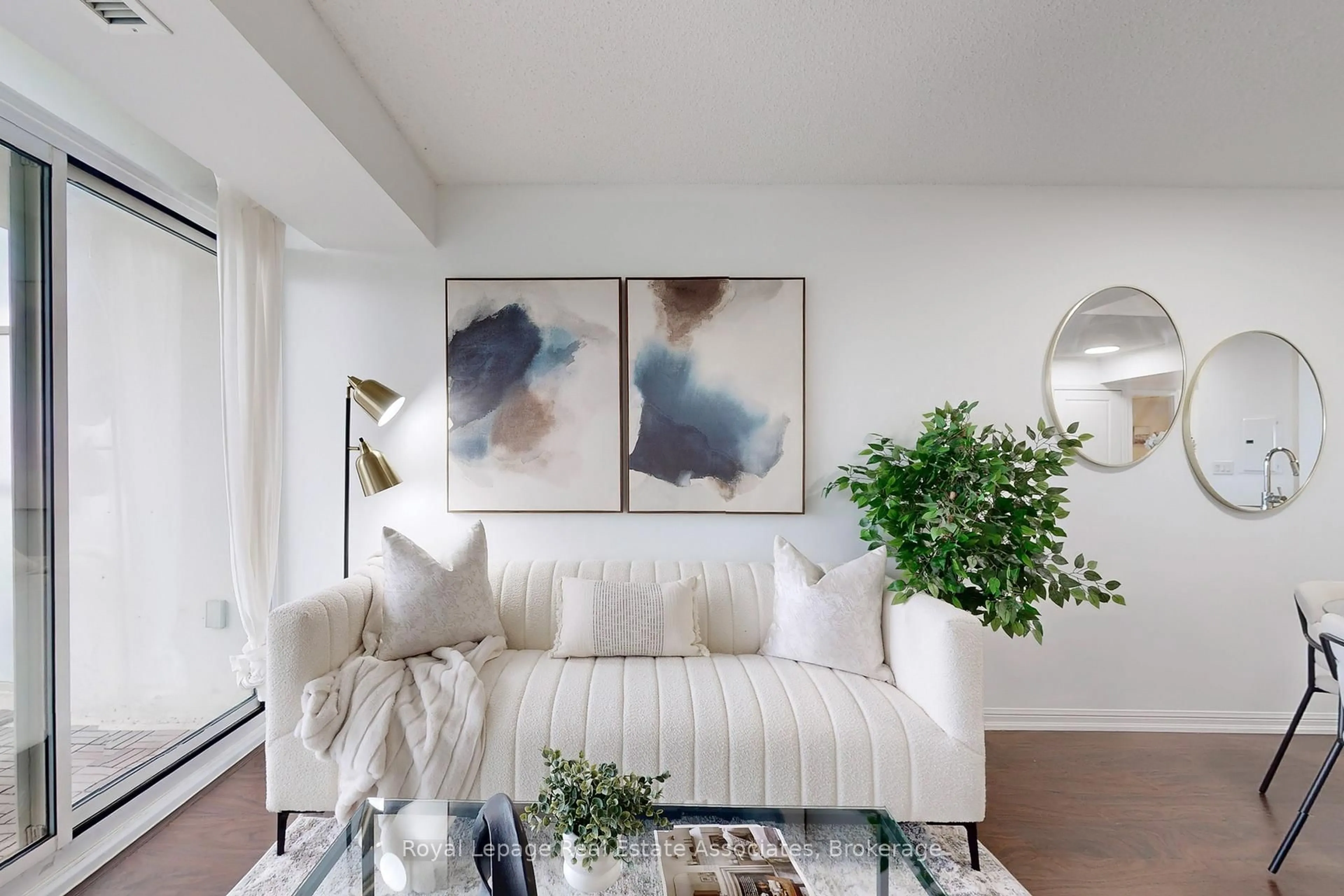 Living room with furniture, unknown for 125 Western Battery Rd #2113, Toronto Ontario M6K 3R8