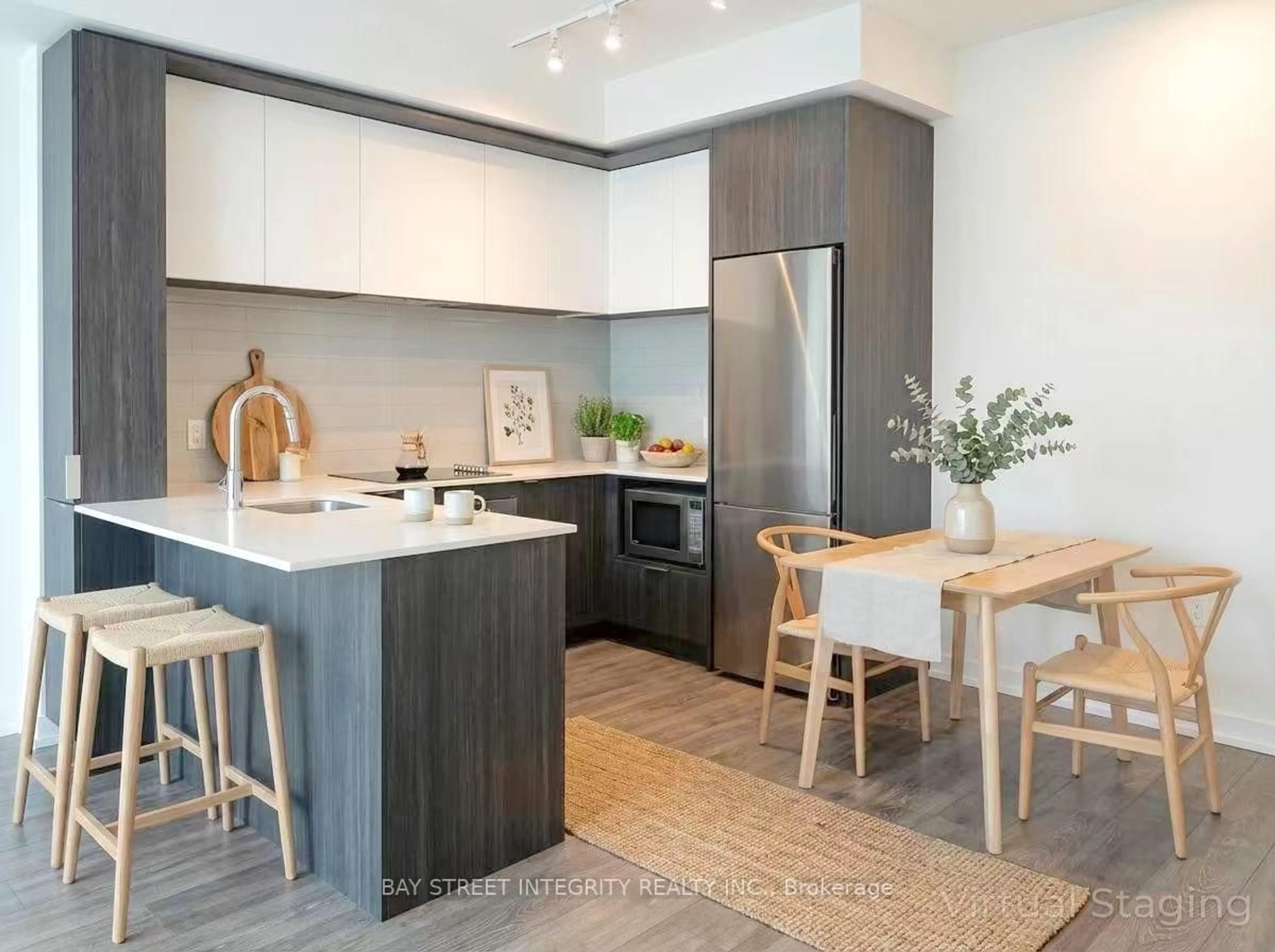 Contemporary kitchen, unknown for 225 Sumach St #W1012, Toronto Ontario M5A 0P8