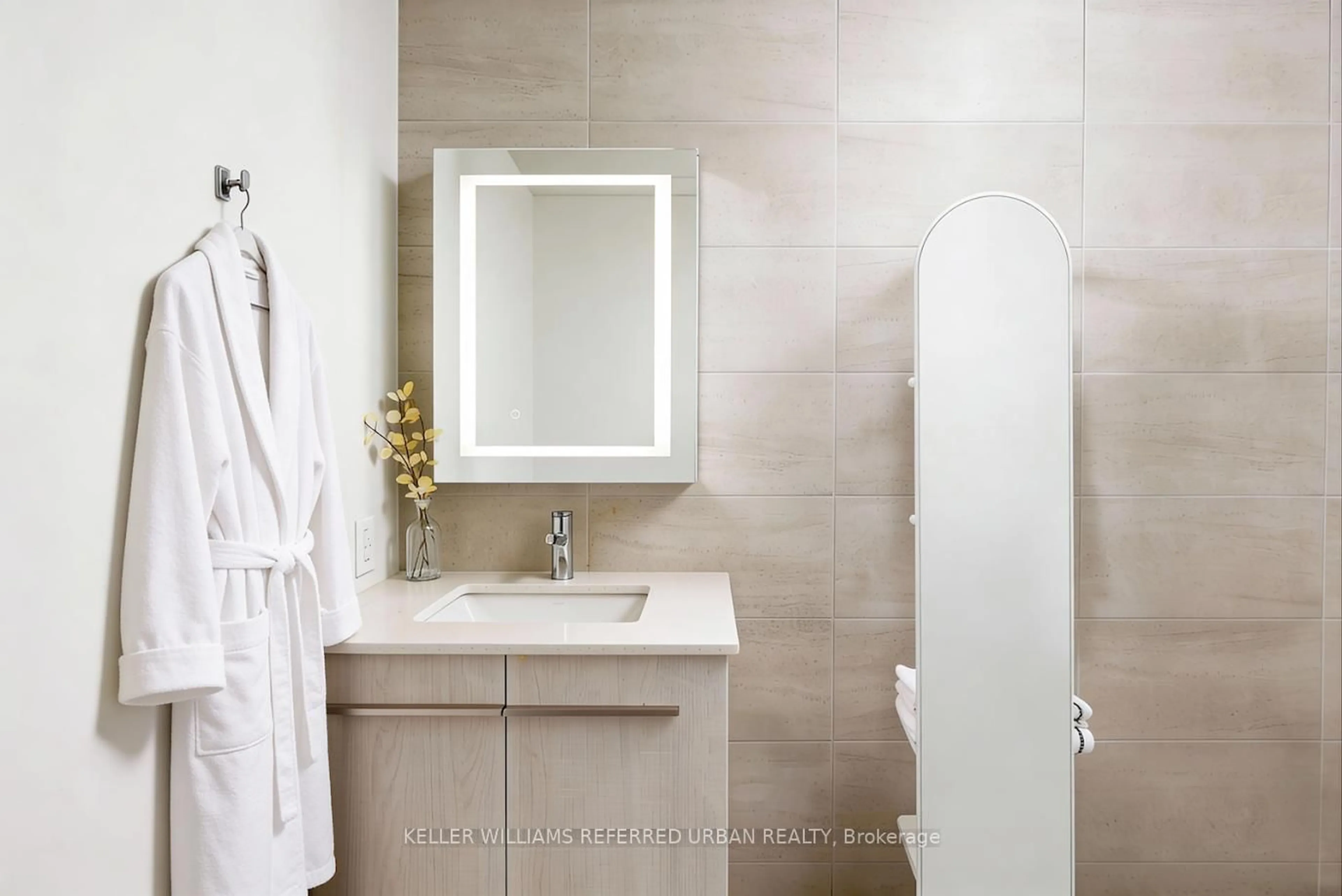 Contemporary bathroom, ceramic/tile floor for 8 Cumberland St #301, Toronto Ontario M4W 0B6