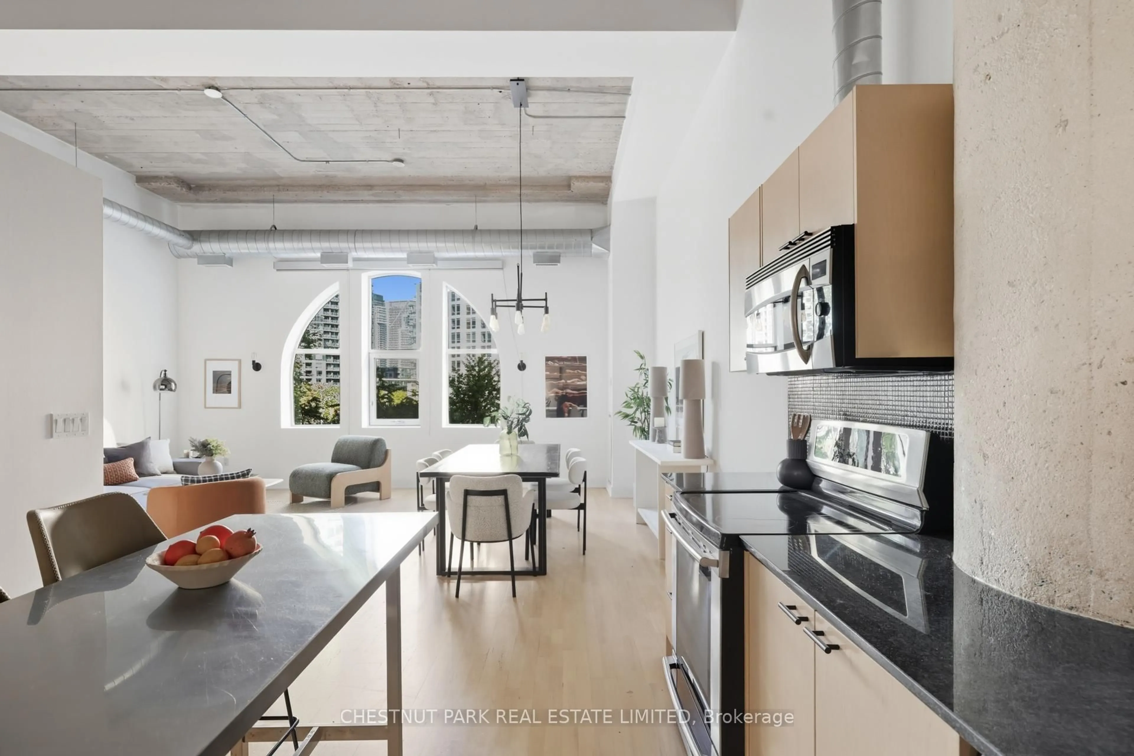 Open concept kitchen, unknown for 637 Lakeshore Blvd #215, Toronto Ontario M5V 3J6