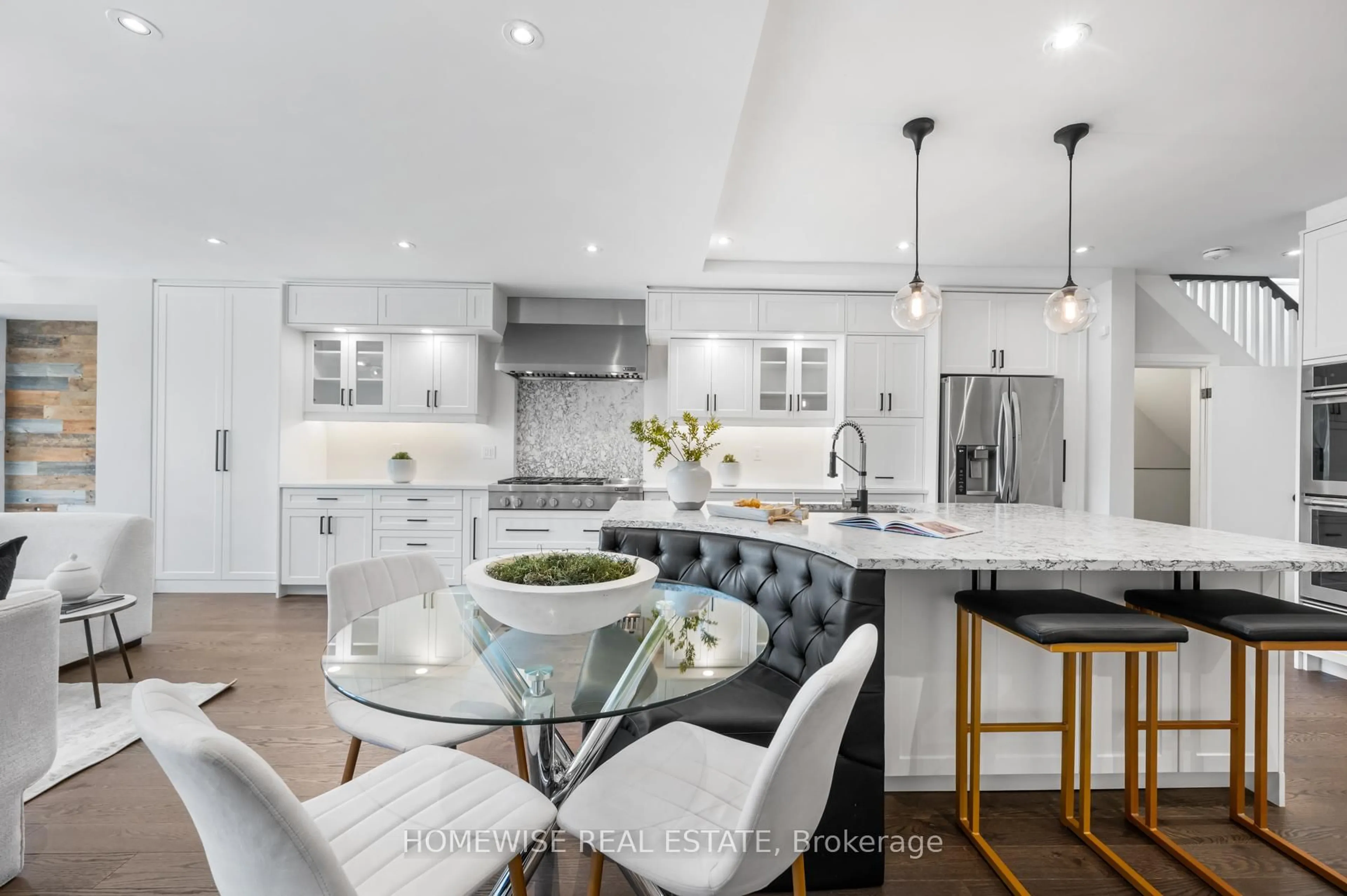 Contemporary kitchen, ceramic/tile floor for 17 Earnscliffe Rd, Toronto Ontario M6E 1J4