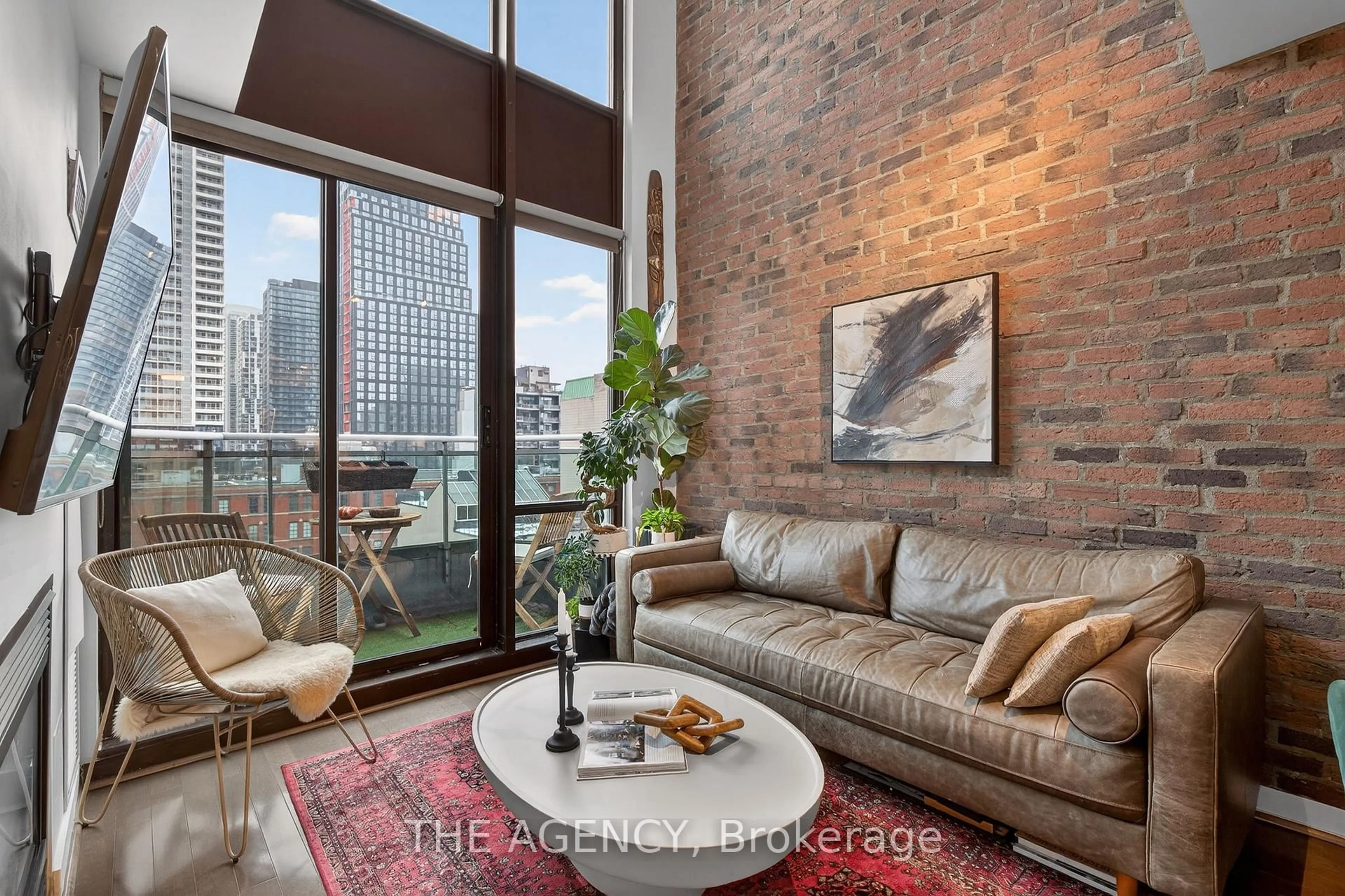 Living room with furniture, unknown for 77 Lombard St #904, Toronto Ontario M5C 3E1