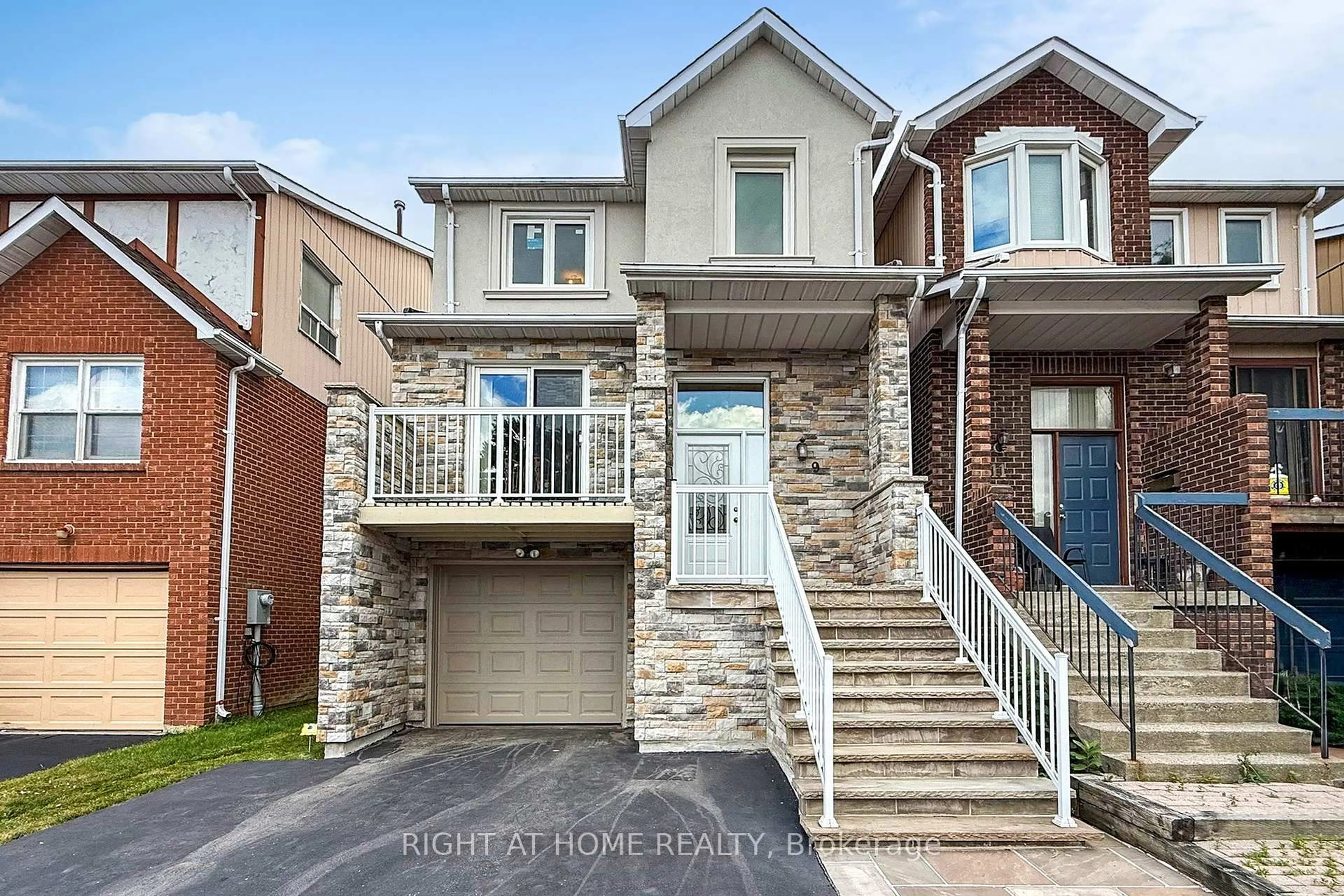 Home with brick exterior material, street for 9 Festival Dr, Toronto Ontario M2R 3T9
