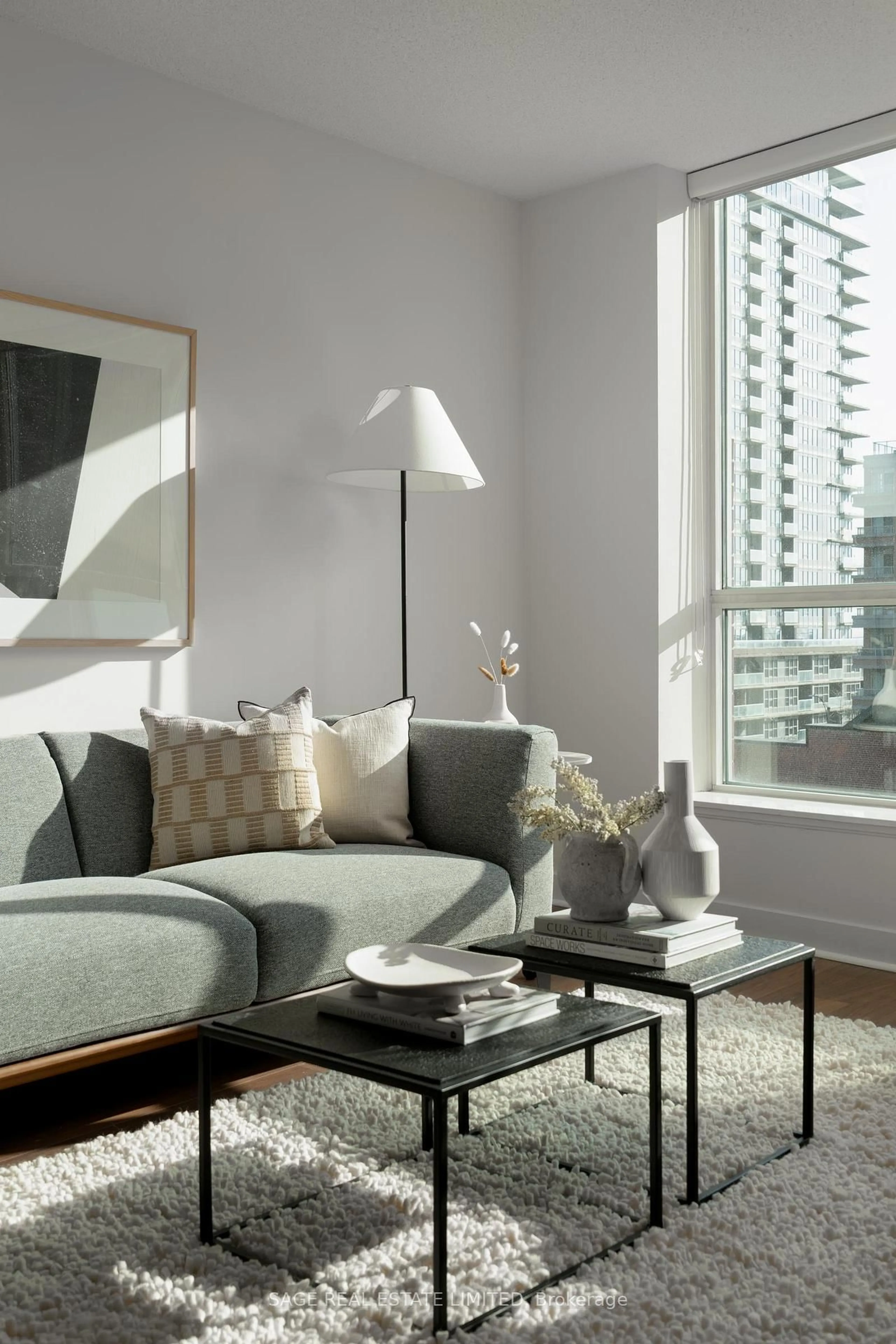 Living room with furniture, unknown for 50 Lynn Williams St #406, Toronto Ontario M6K 3R9