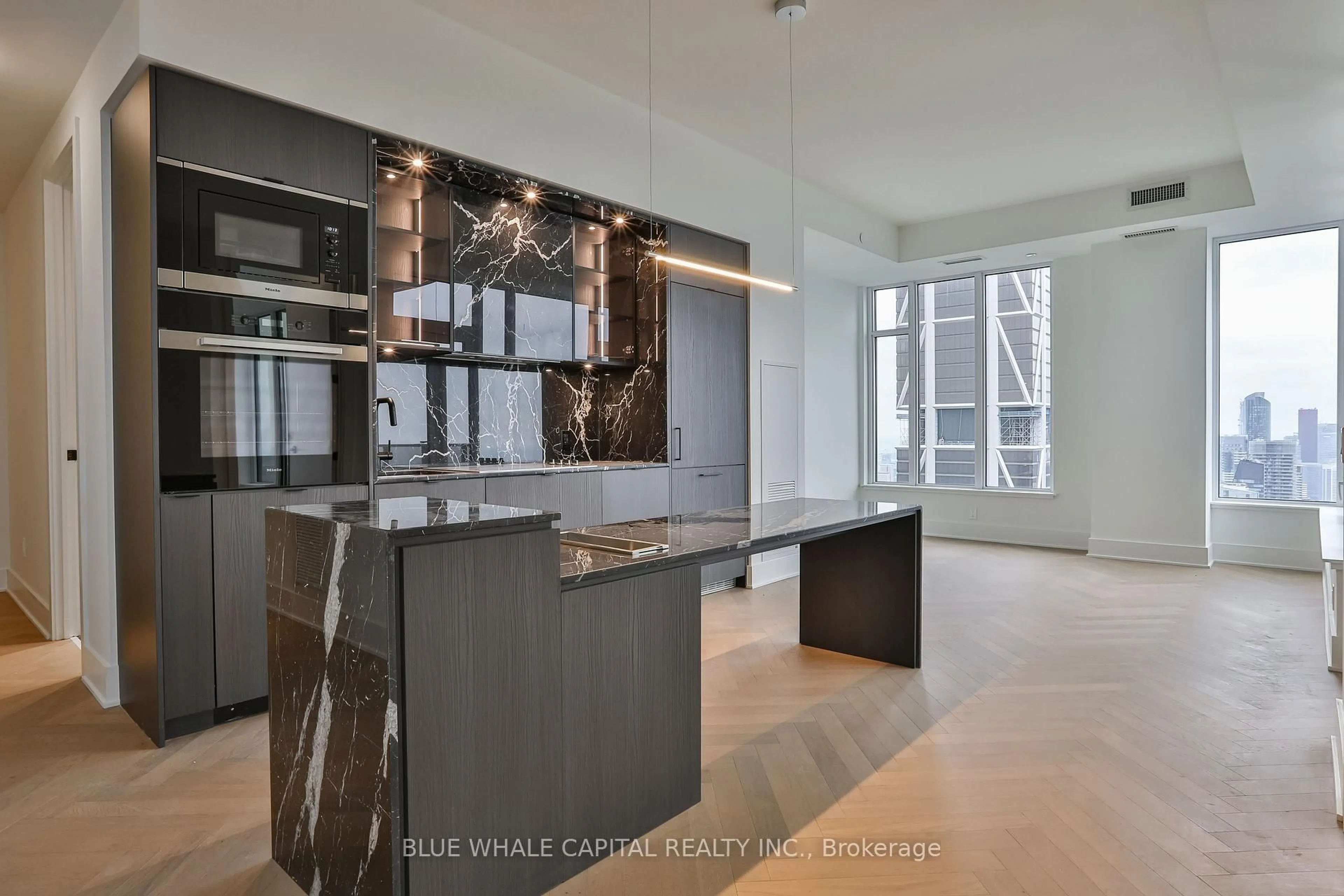 Contemporary kitchen, ceramic/tile floor for 11 Yorkville Ave #6109, Toronto Ontario M4W 0B7