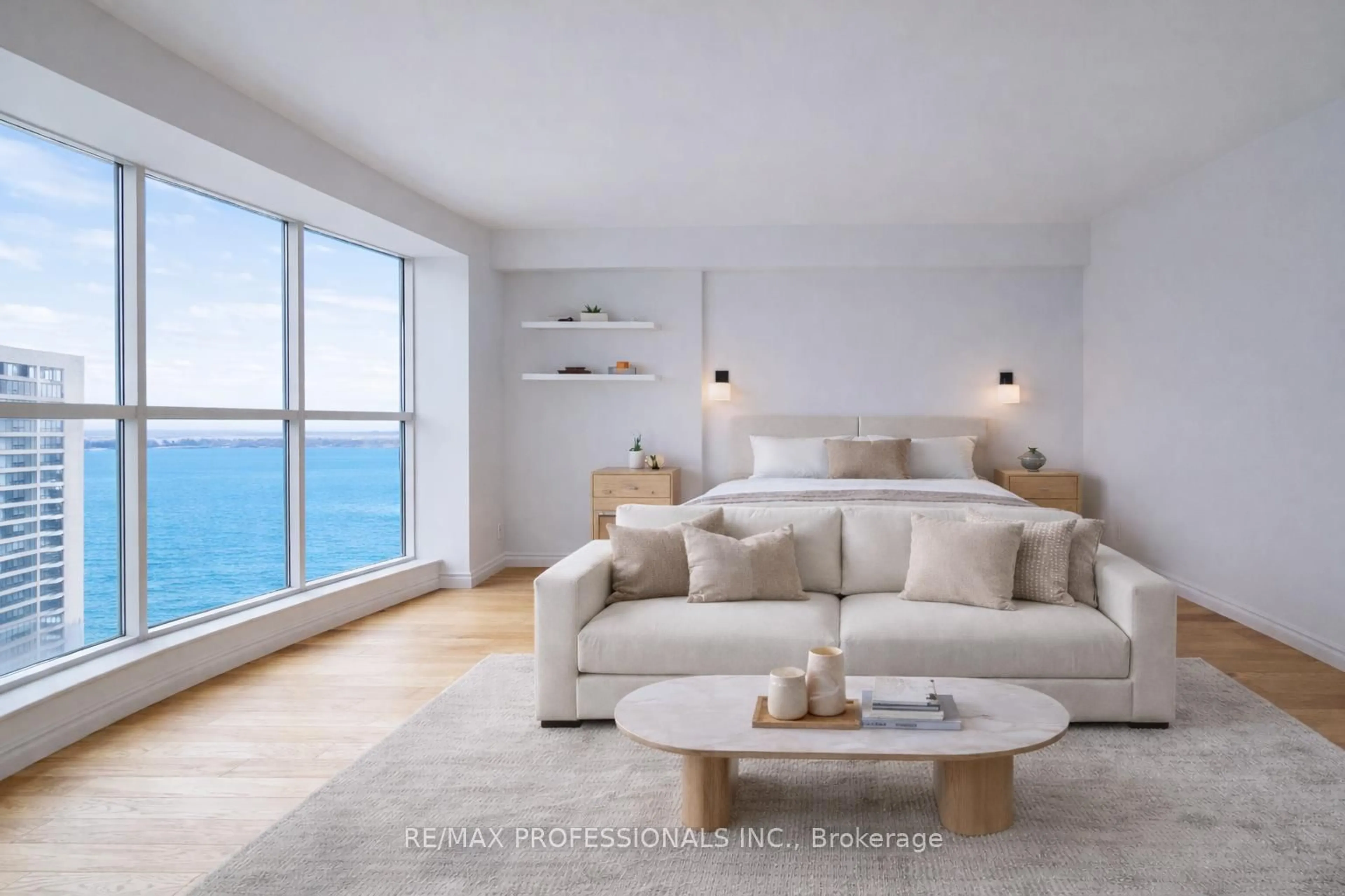 Living room with furniture, unknown for 77 Harbour Sq #3703, Toronto Ontario M5J 2S2