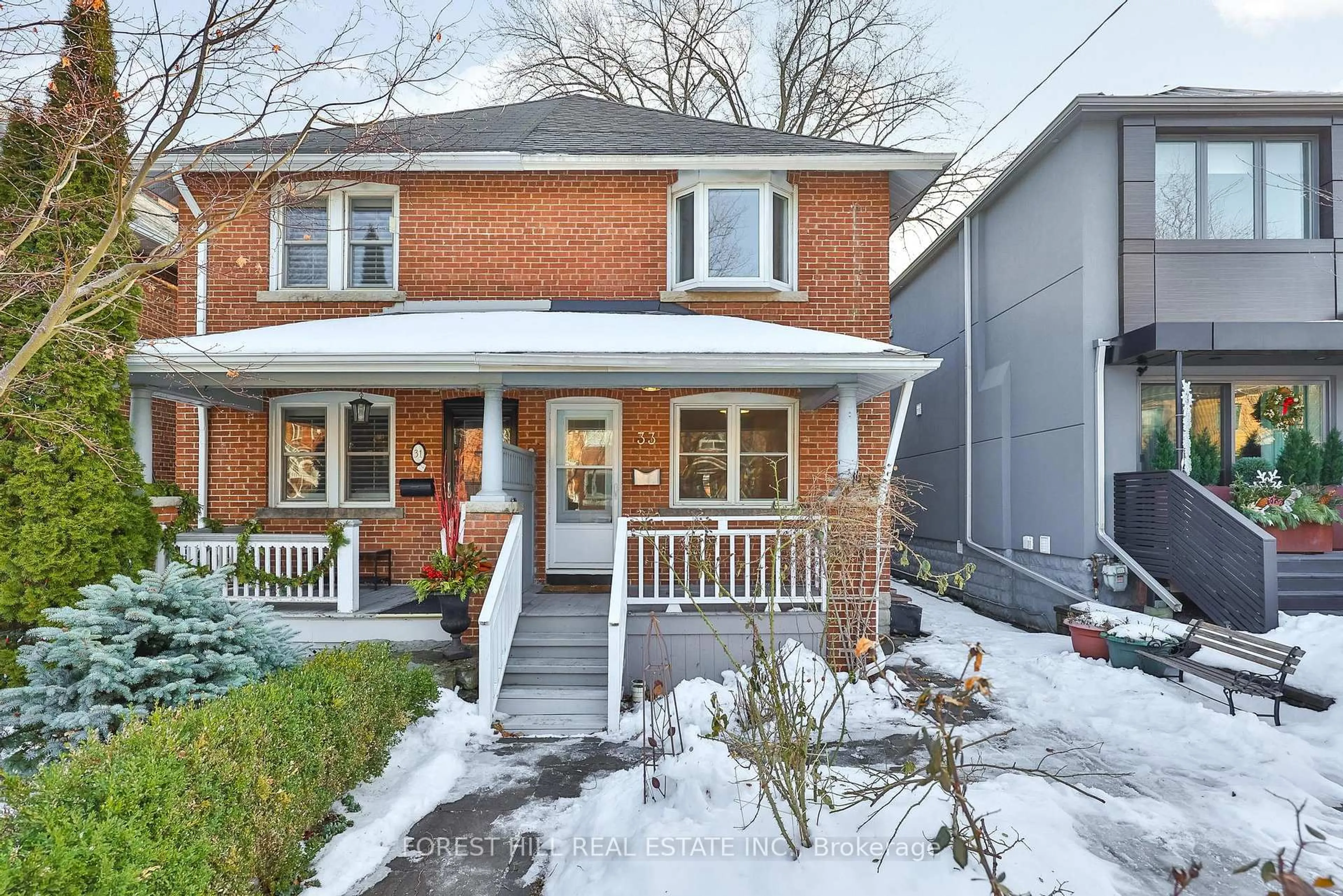 Home with brick exterior material, street for 33 Glengarry Ave, Toronto Ontario M5M 1C8
