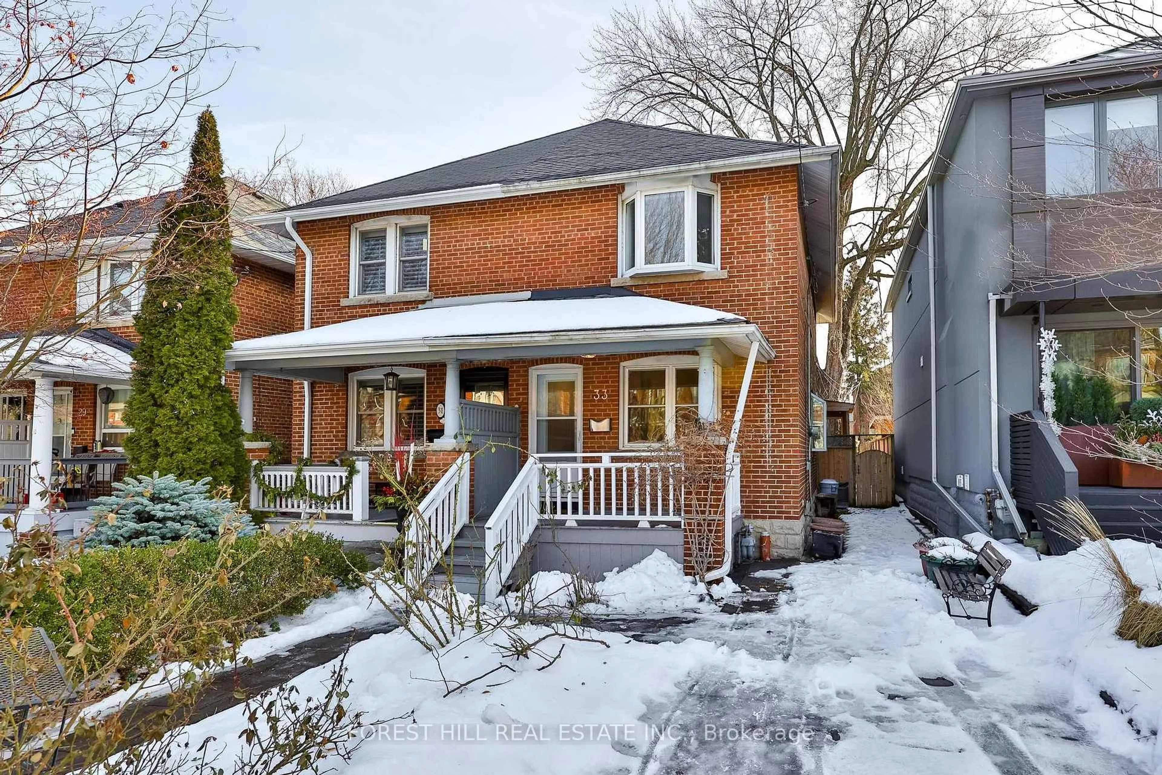 Home with brick exterior material, street for 33 Glengarry Ave, Toronto Ontario M5M 1C8