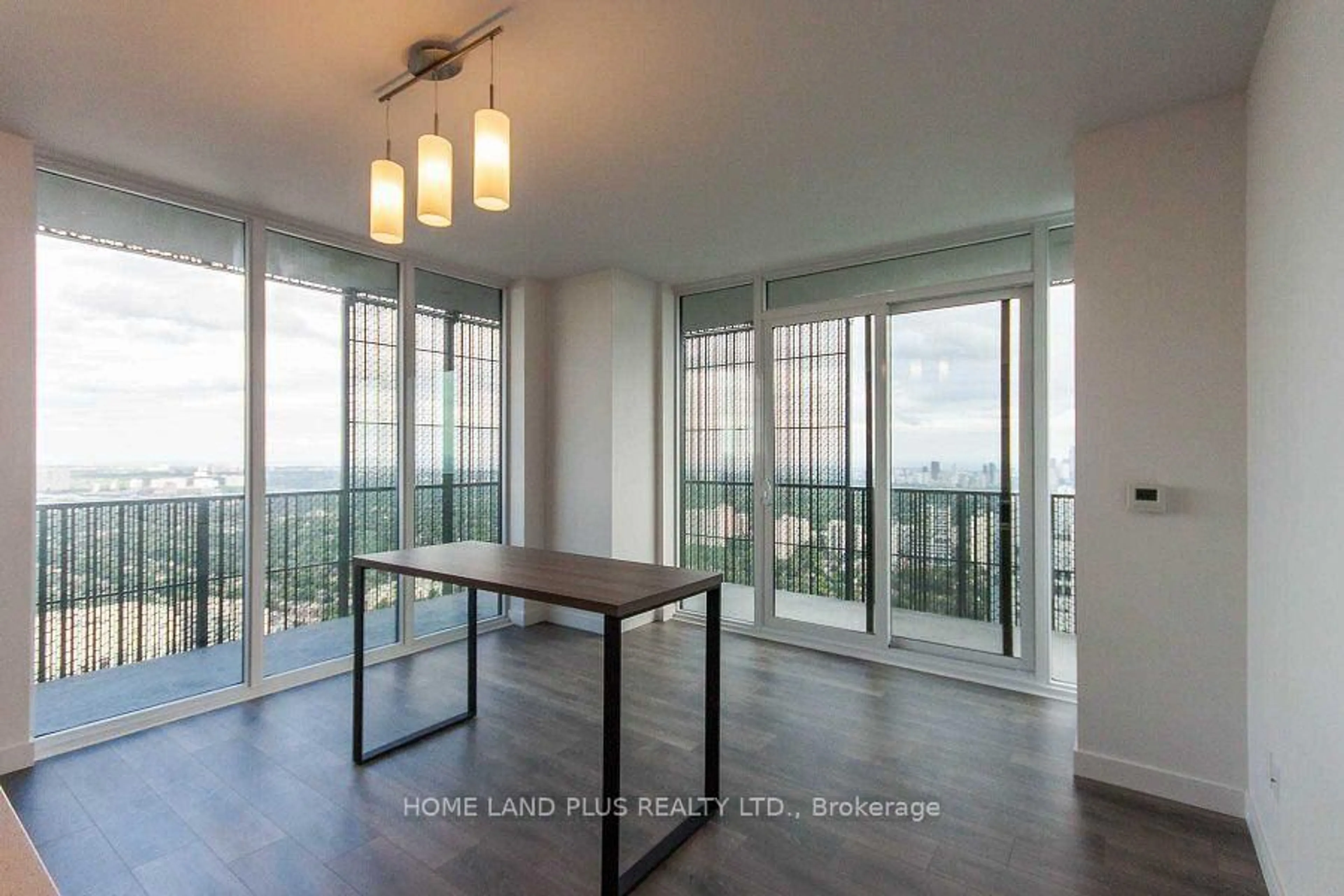 Dining room, wood/laminate floor for 8 Eglinton Ave #5111, Toronto Ontario M4P 0C1