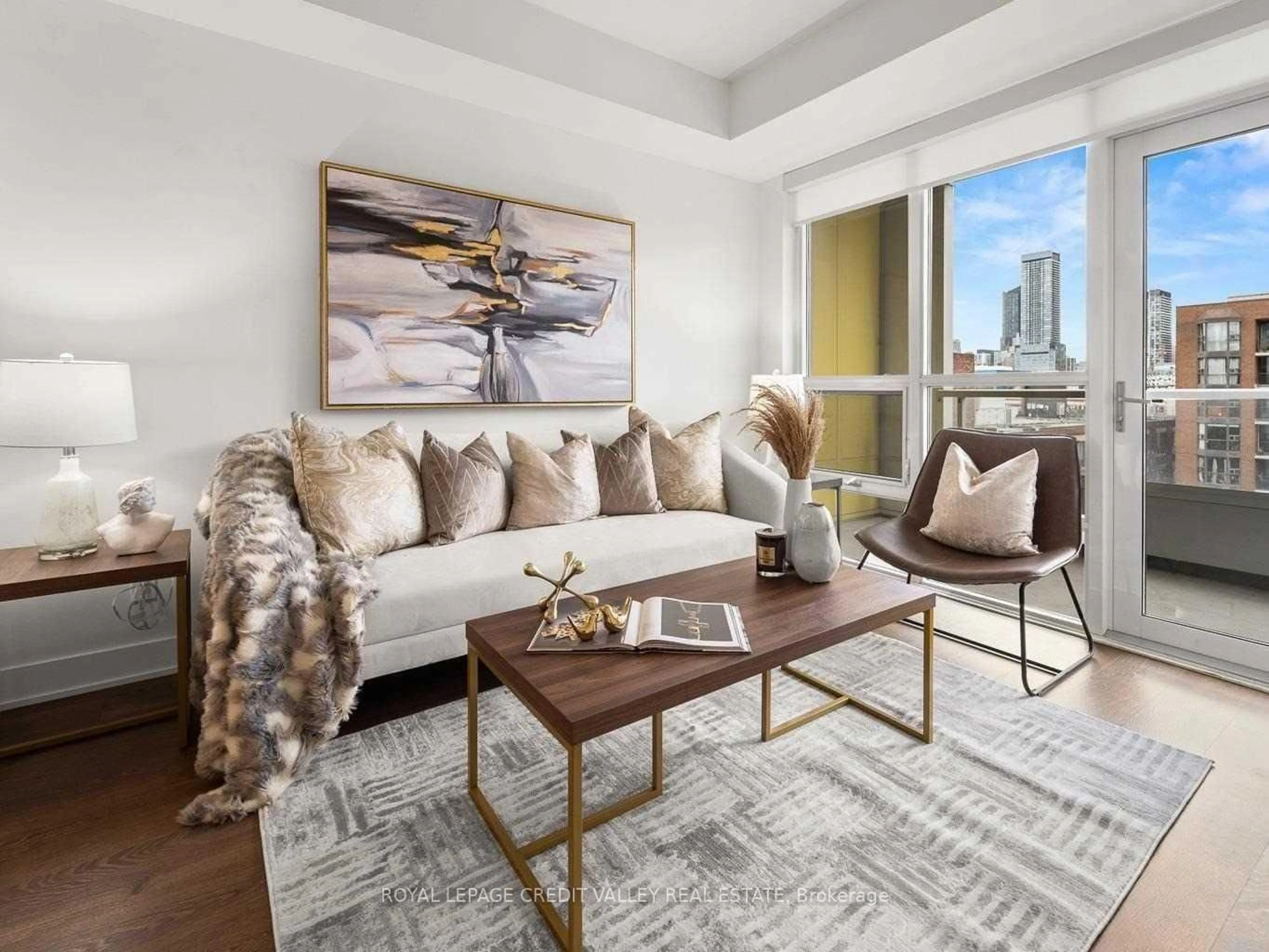 Living room with furniture, unknown for 38 Cameron St #813, Toronto Ontario M6T 0C3