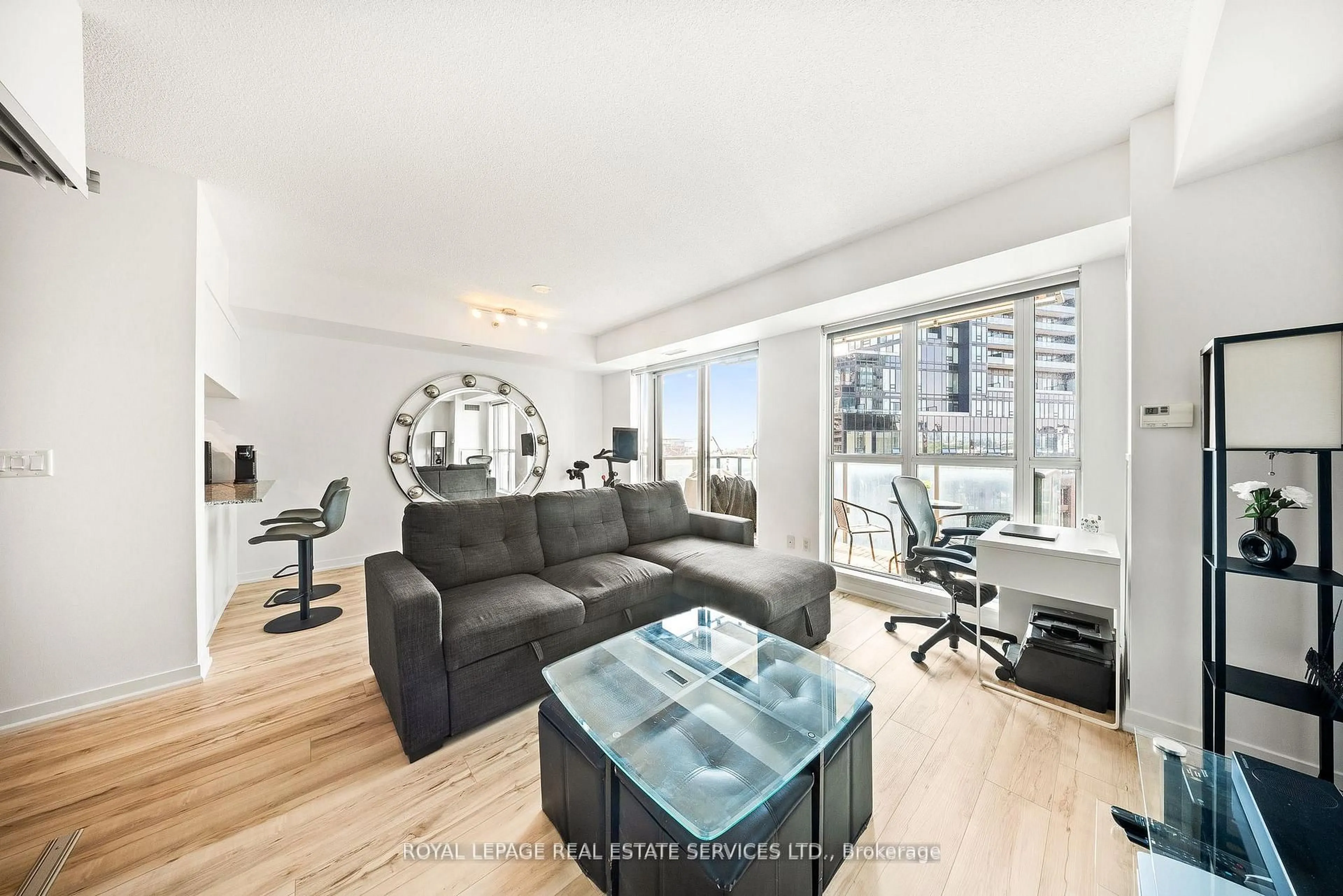 Living room with furniture, unknown for 69 Lynn Williams St #708, Toronto Ontario M6K 3R7