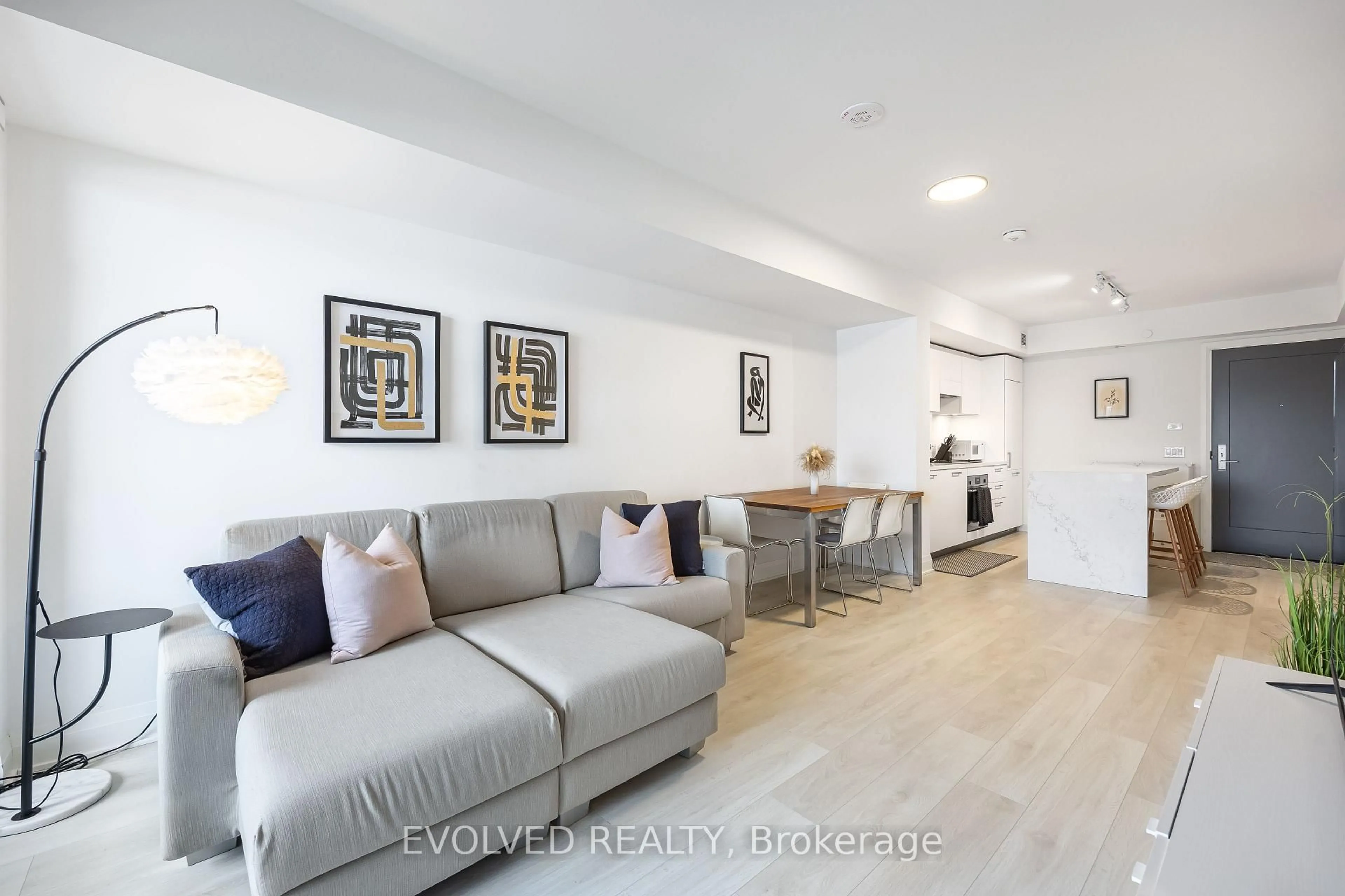 Living room with furniture, unknown for 33 Frederick Todd Way #419, Toronto Ontario M4G 0C9