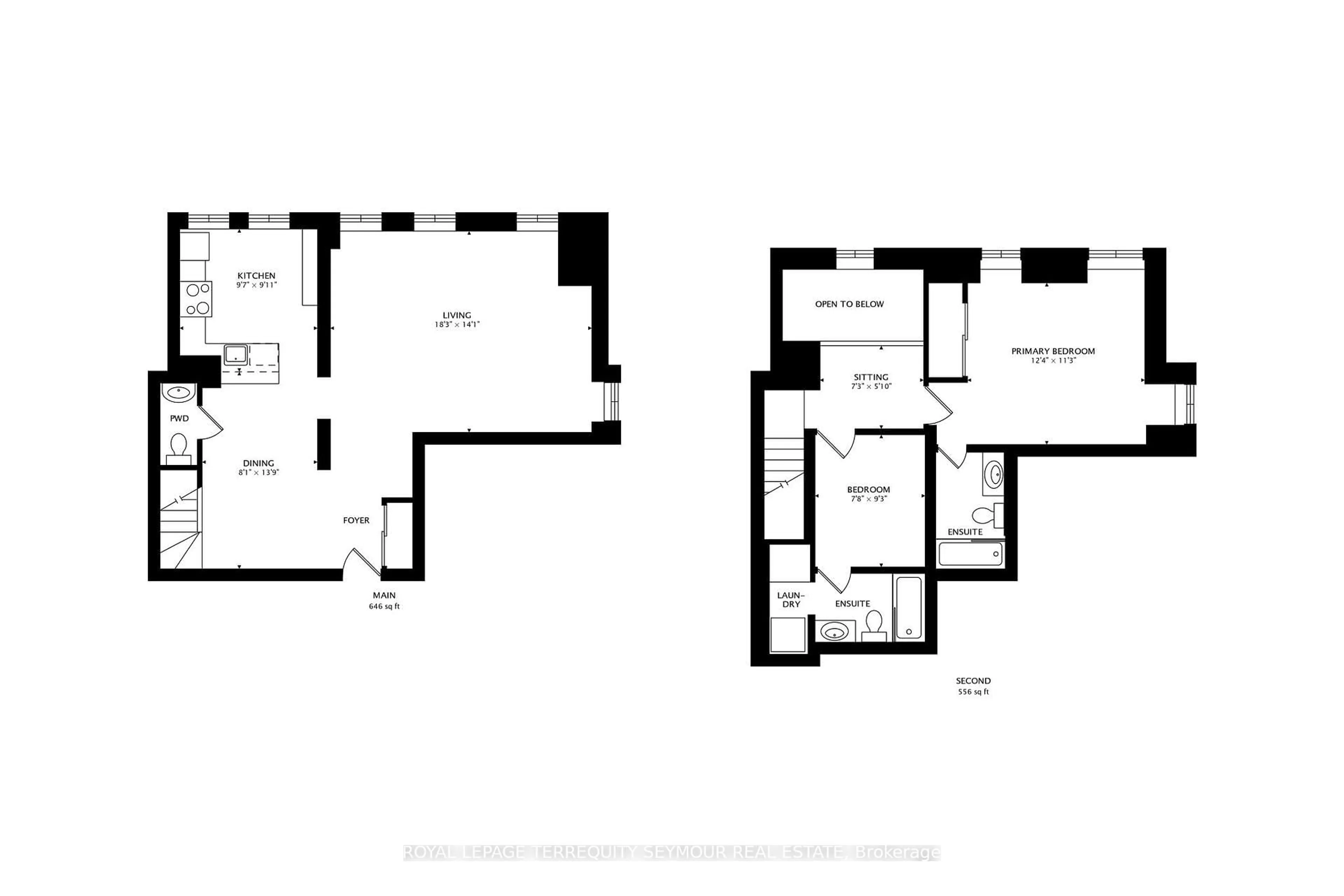 Floor plan for 139 Merton St #448, Toronto Ontario M4S 3G7